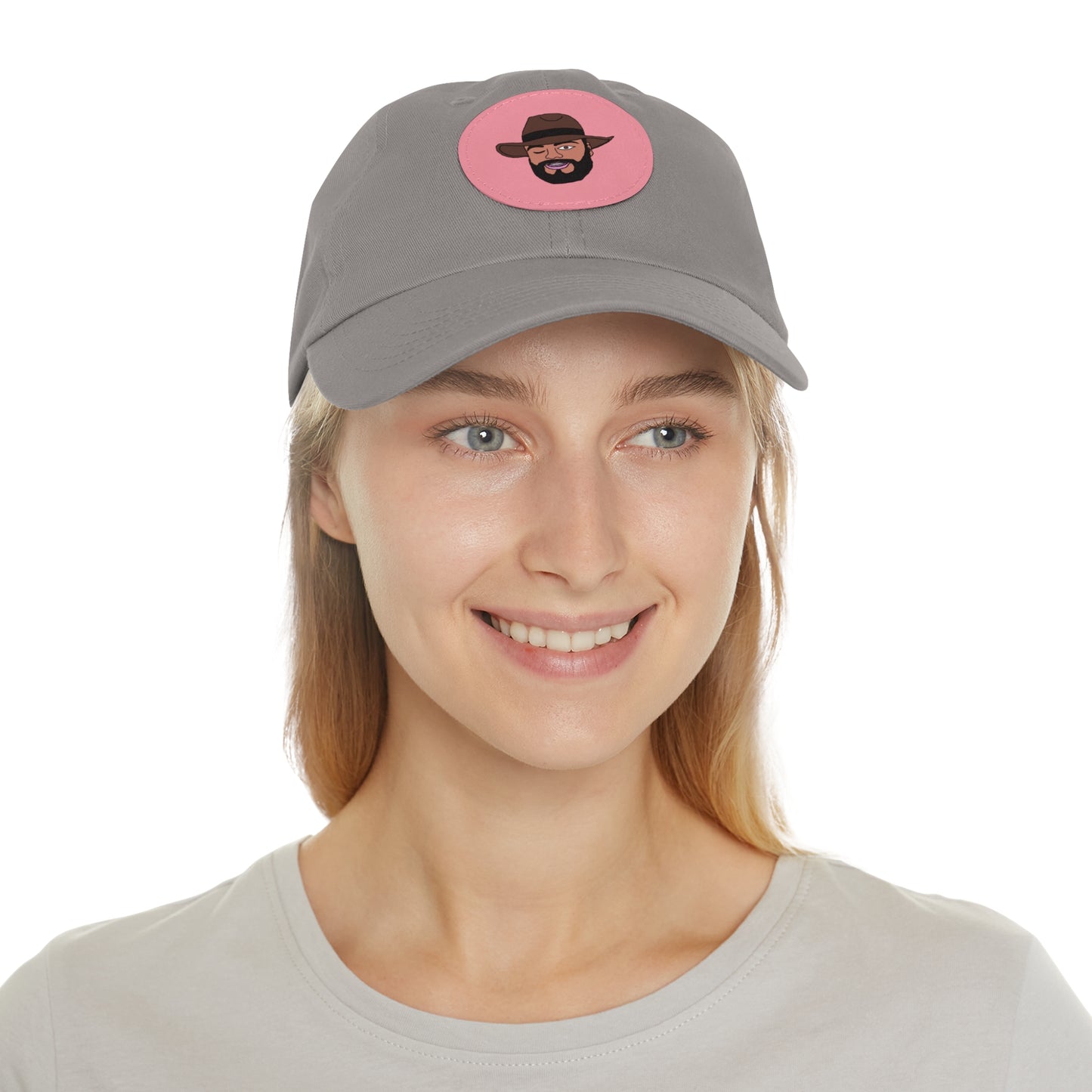 TROL Dad Hat with Leather Patch (Round)