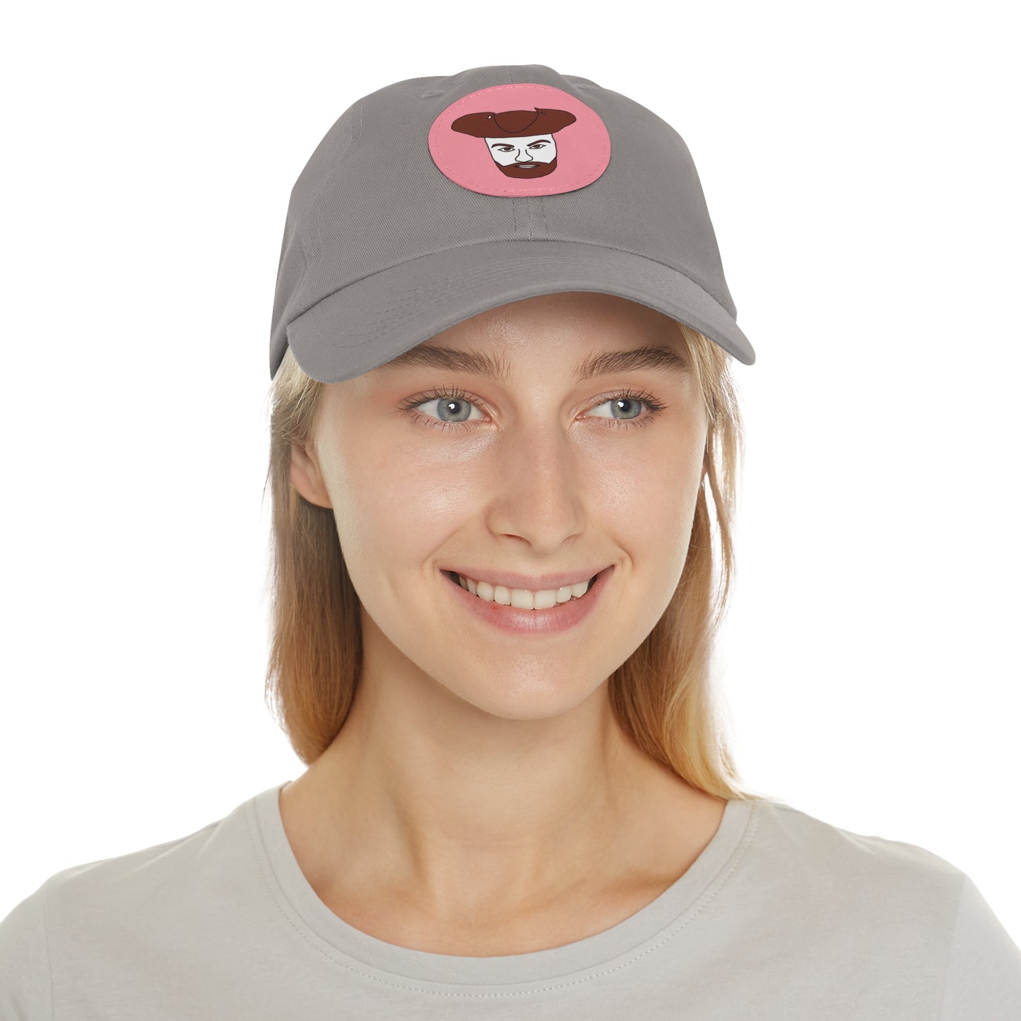 TROL Dad Hat with Leather Patch (Round)