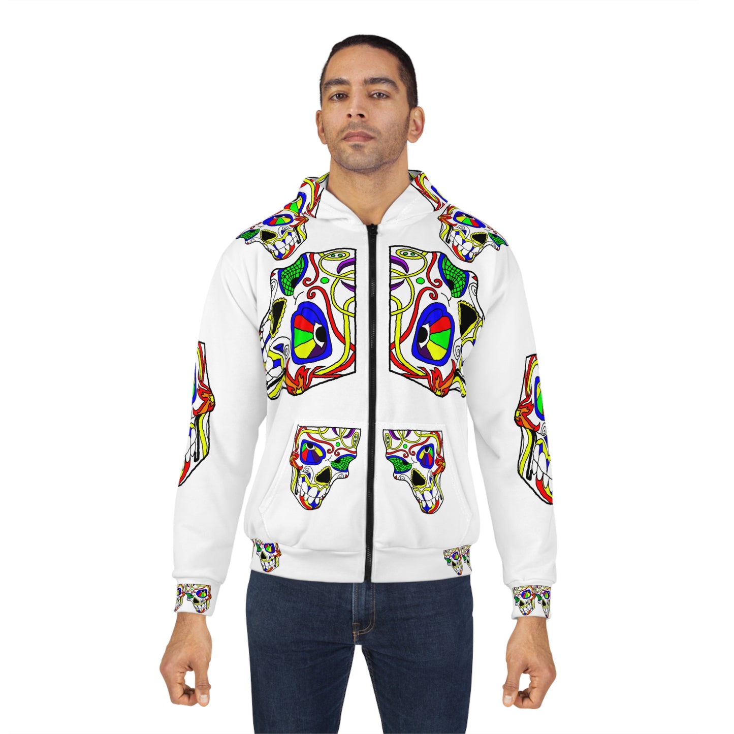 TROL Unisex Zip Hoodie (AOP)