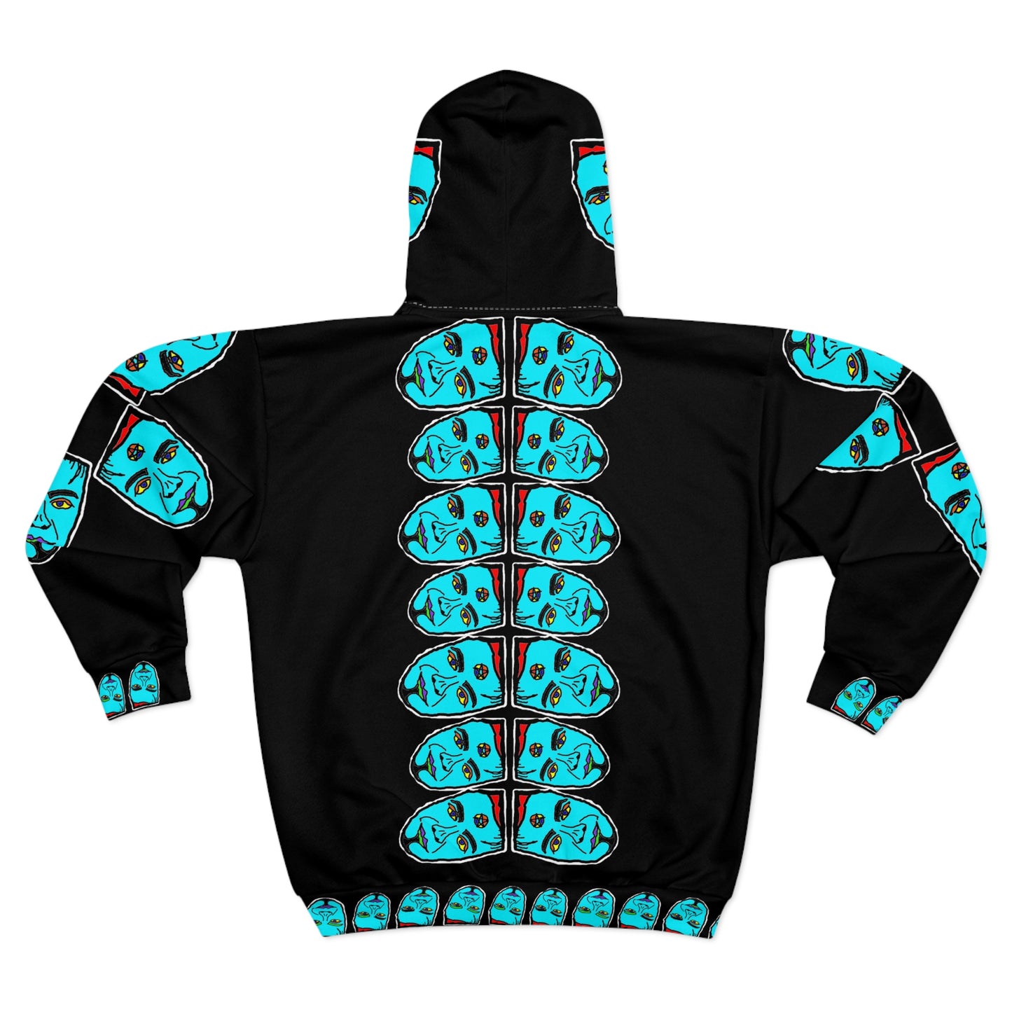 TROL Unisex Zip Hoodie (AOP)