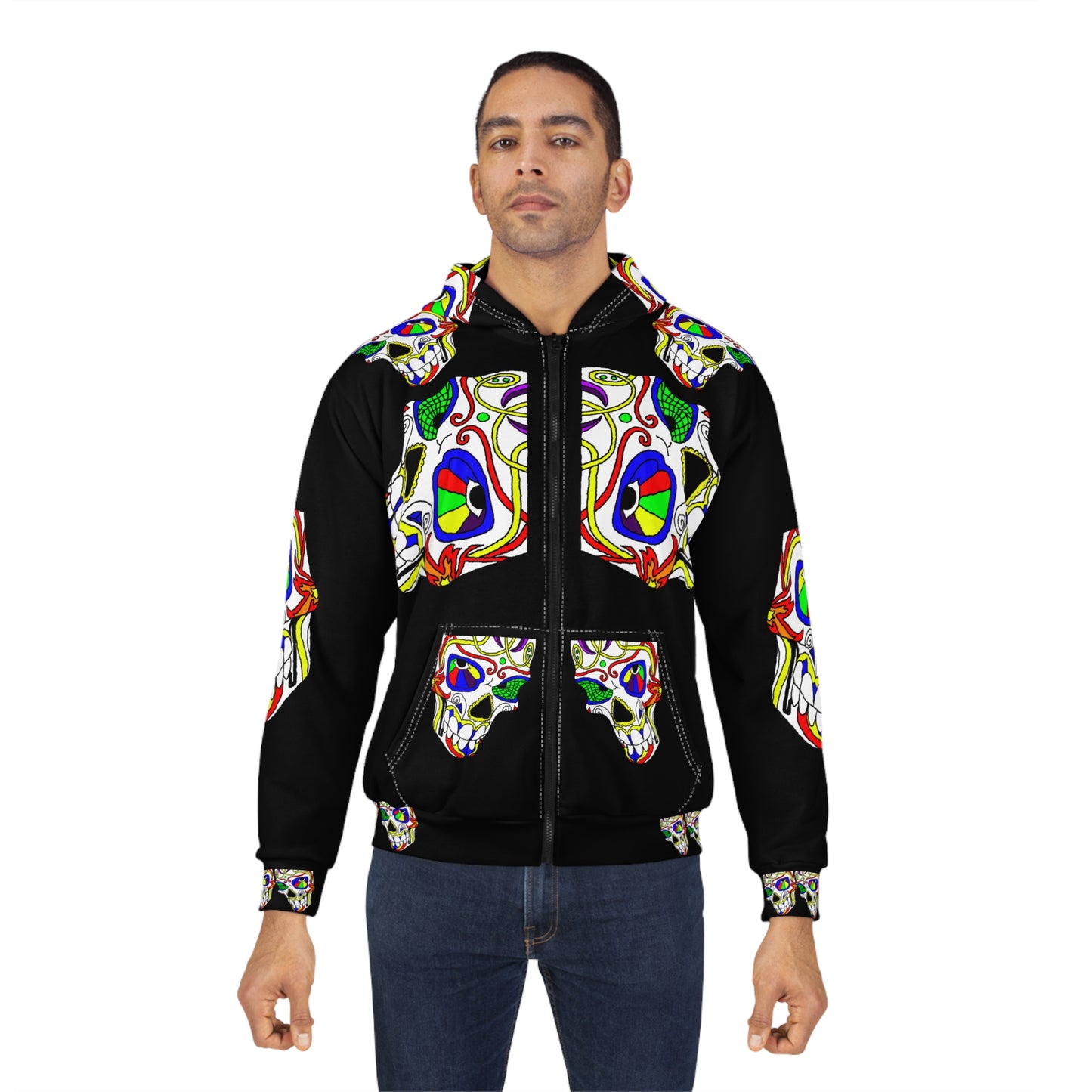 TROL Unisex Zip Hoodie (AOP)