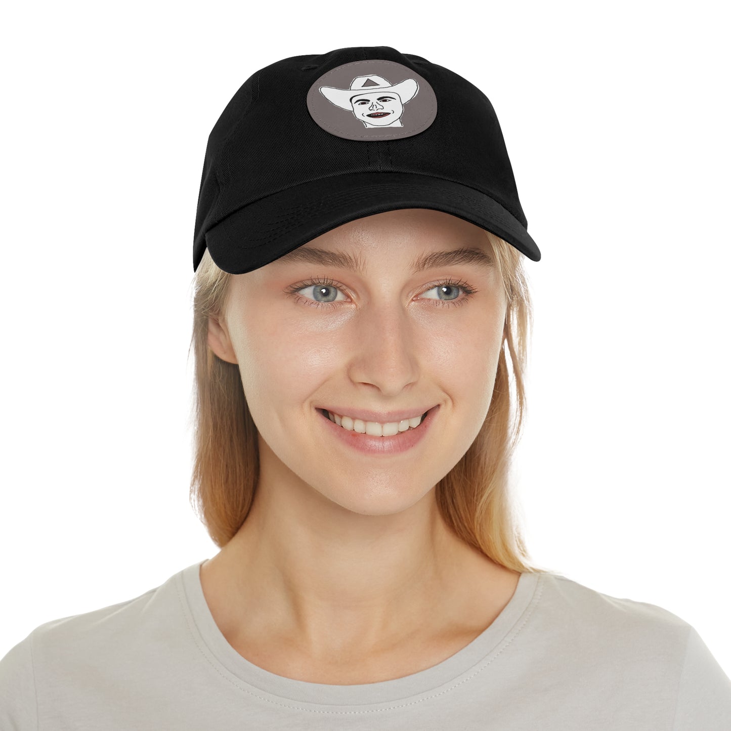 TROL Dad Hat with Leather Patch (Round)