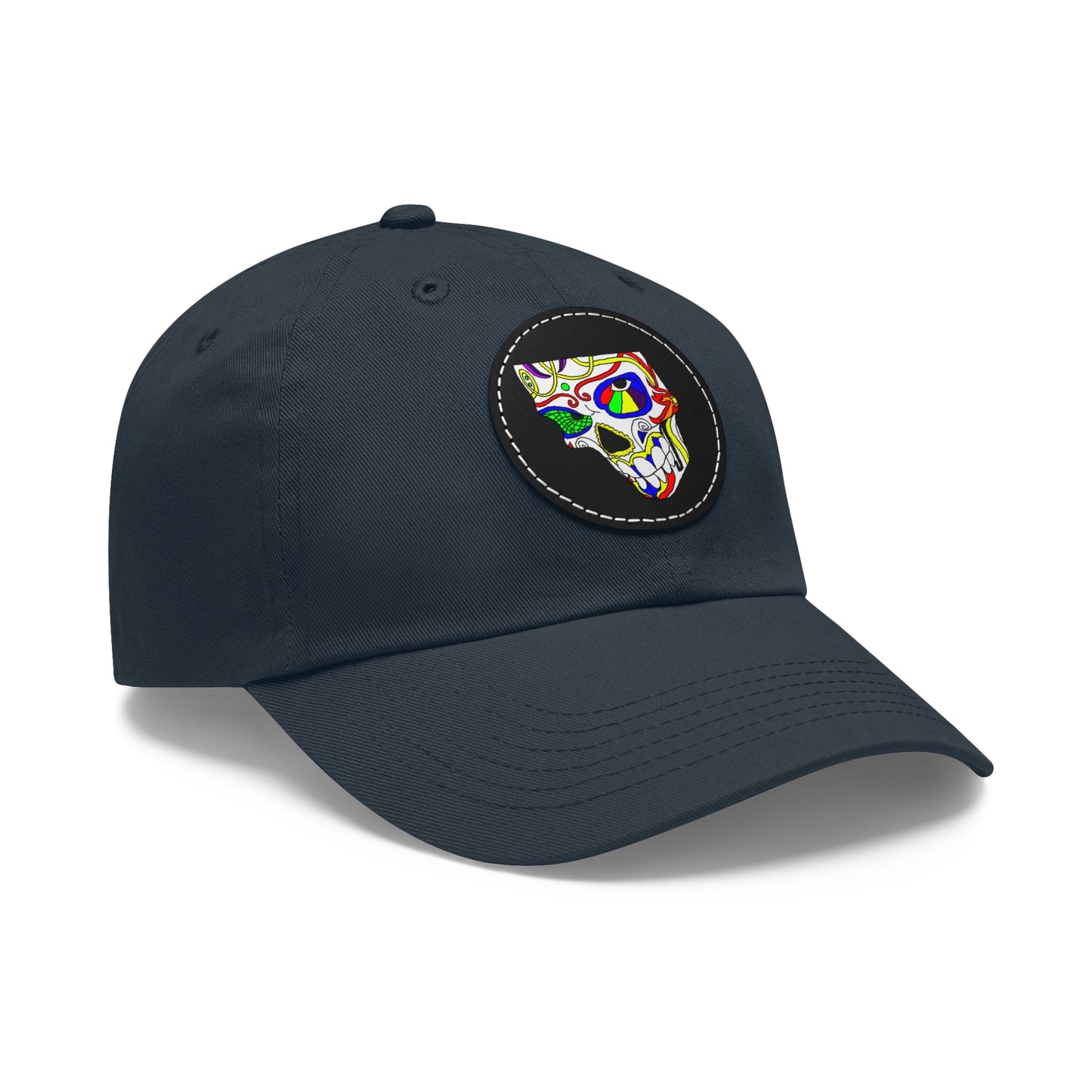 TROL Dad Hat with Leather Patch (Round)