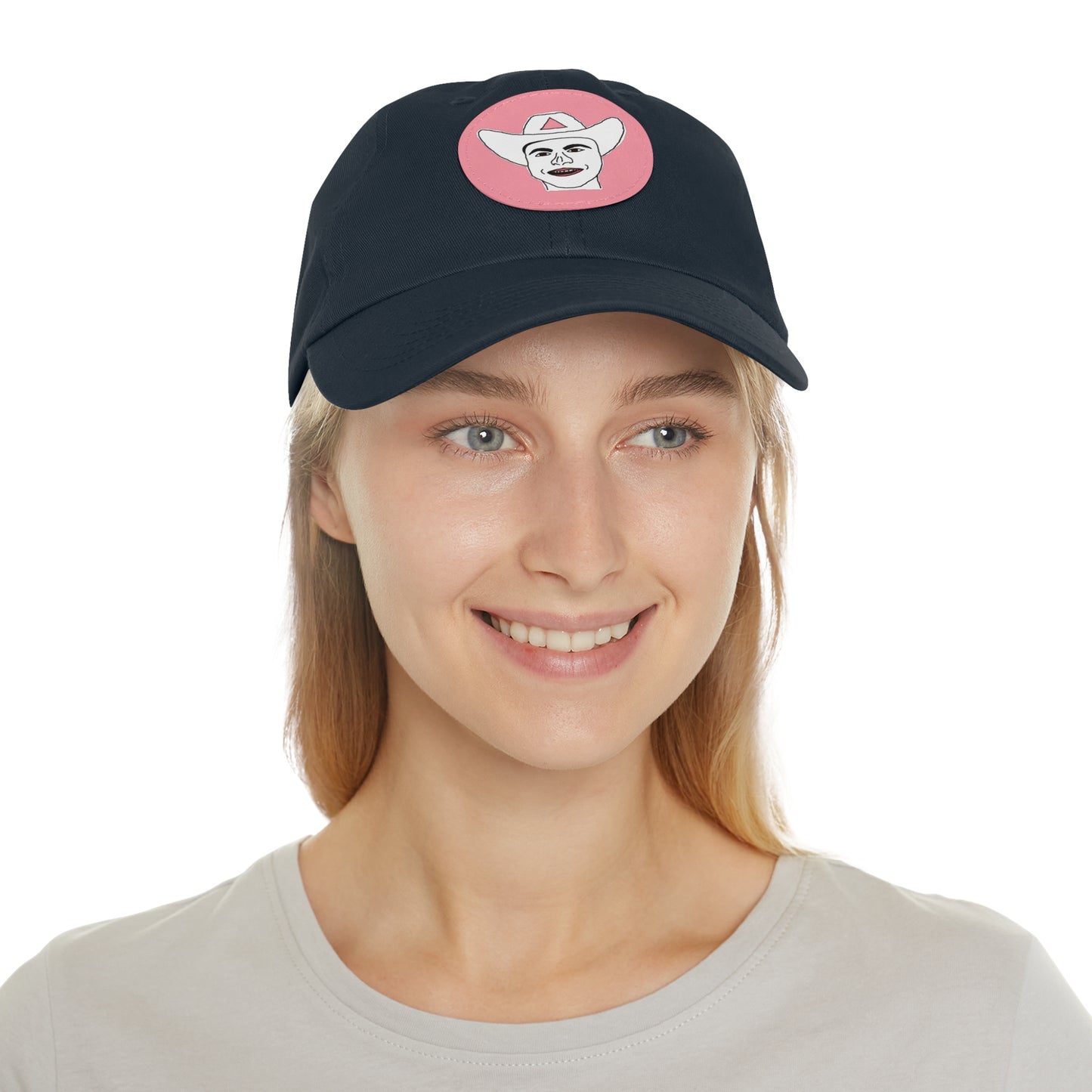 TROL Dad Hat with Leather Patch (Round)