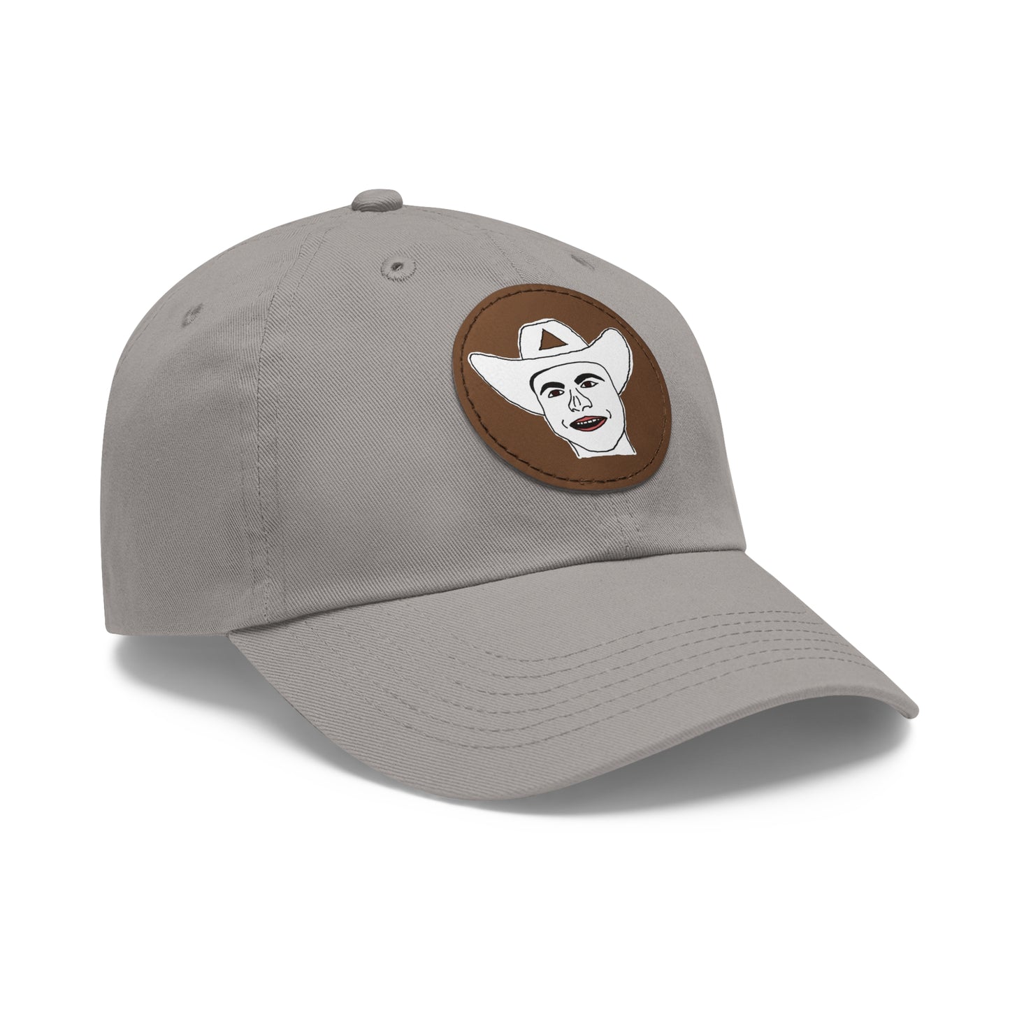 TROL Dad Hat with Leather Patch (Round)