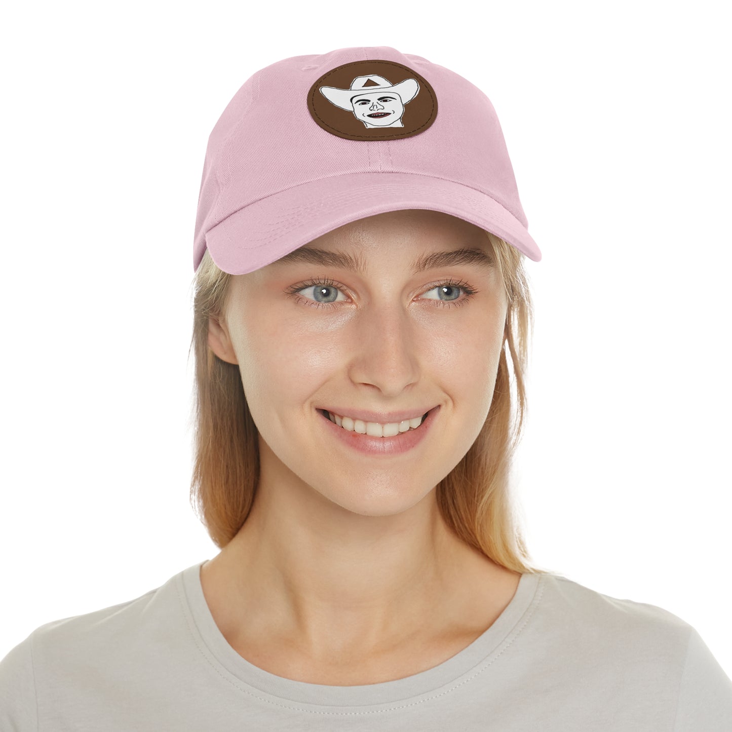 TROL Dad Hat with Leather Patch (Round)