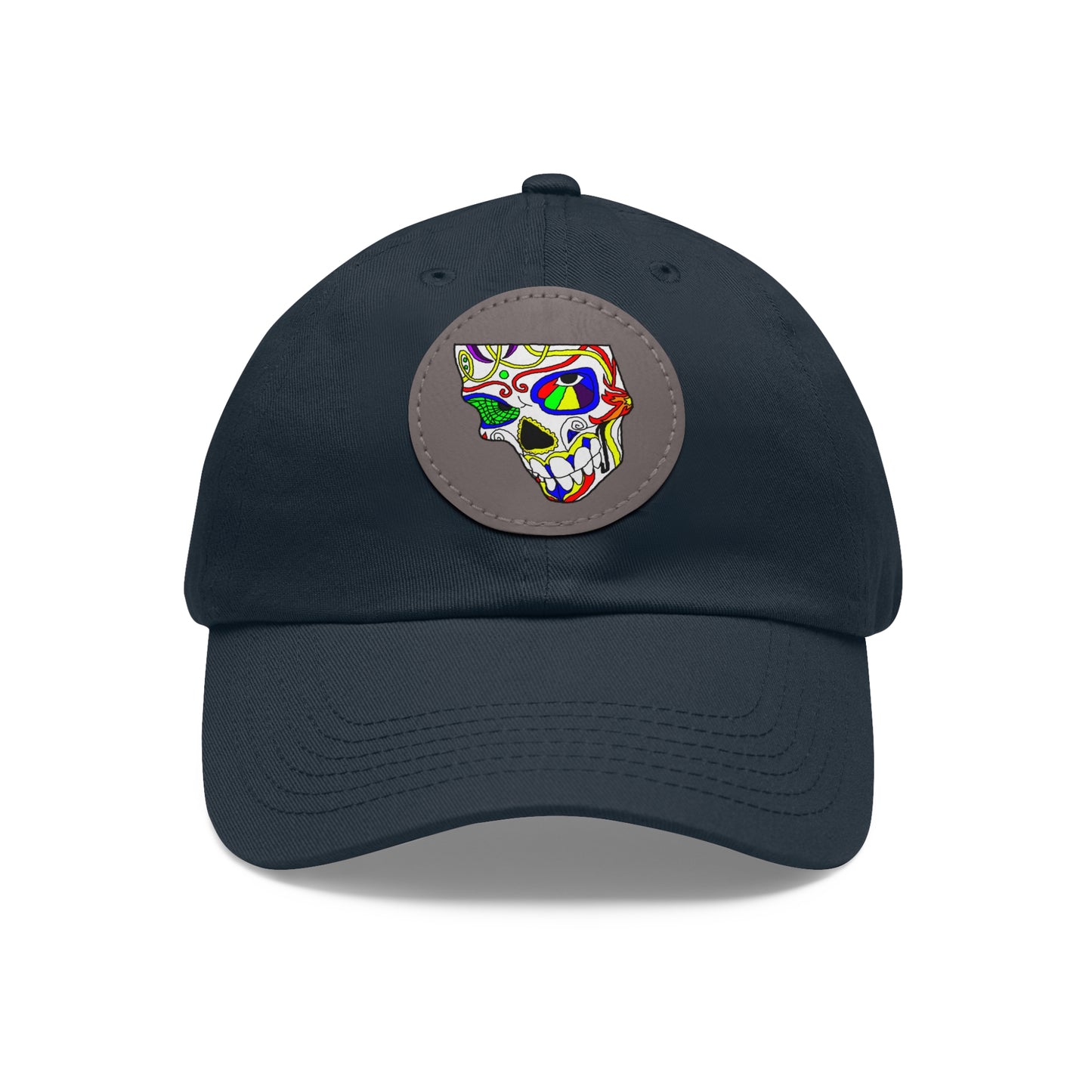 TROL Dad Hat with Leather Patch (Round)