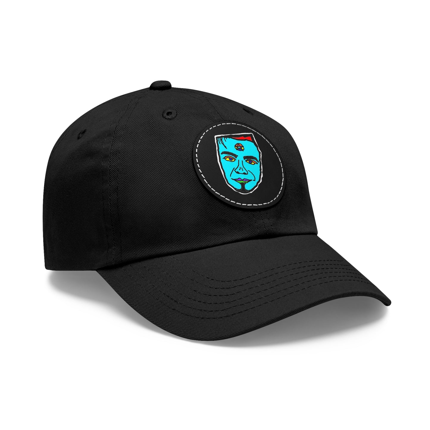 TROL Dad Hat with Leather Patch (Round)