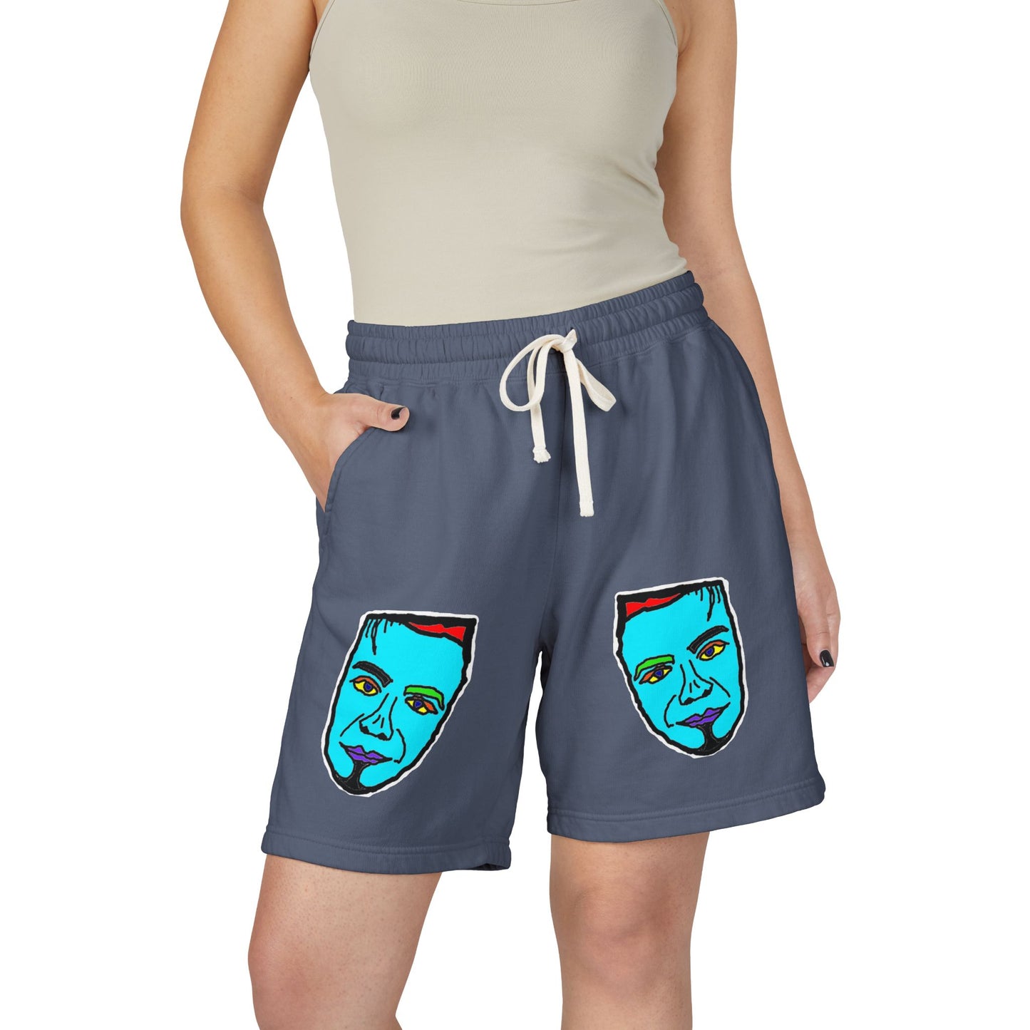 TROL Unisex Garment-Dyed Lightweight Fleece Sweat Shorts