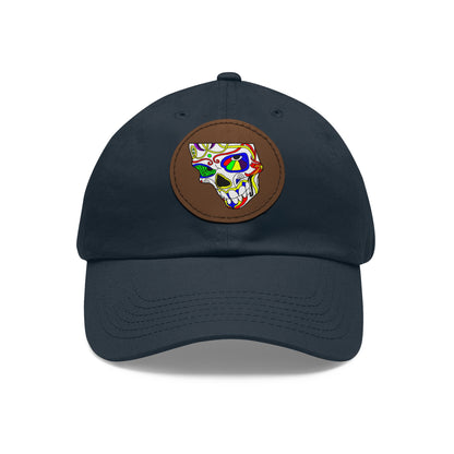 TROL Dad Hat with Leather Patch (Round)