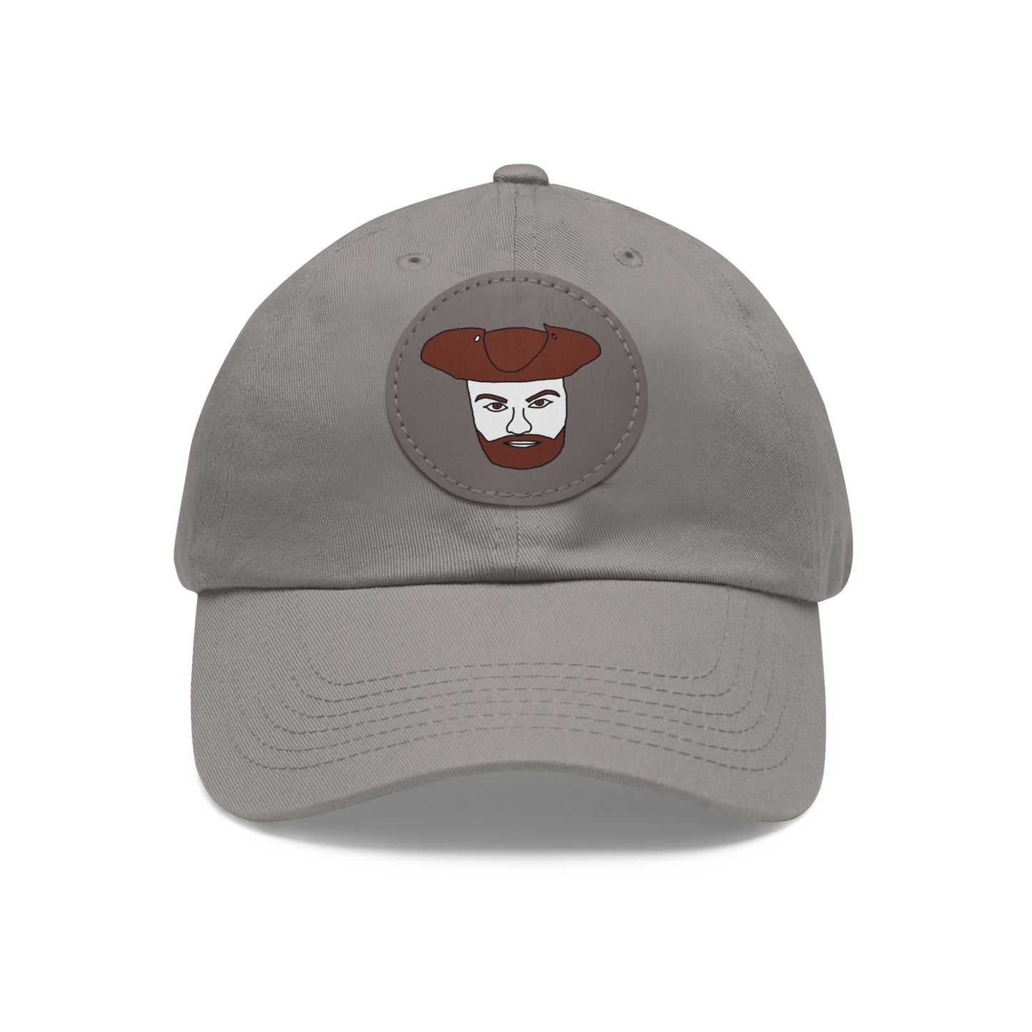 TROL Dad Hat with Leather Patch (Round)