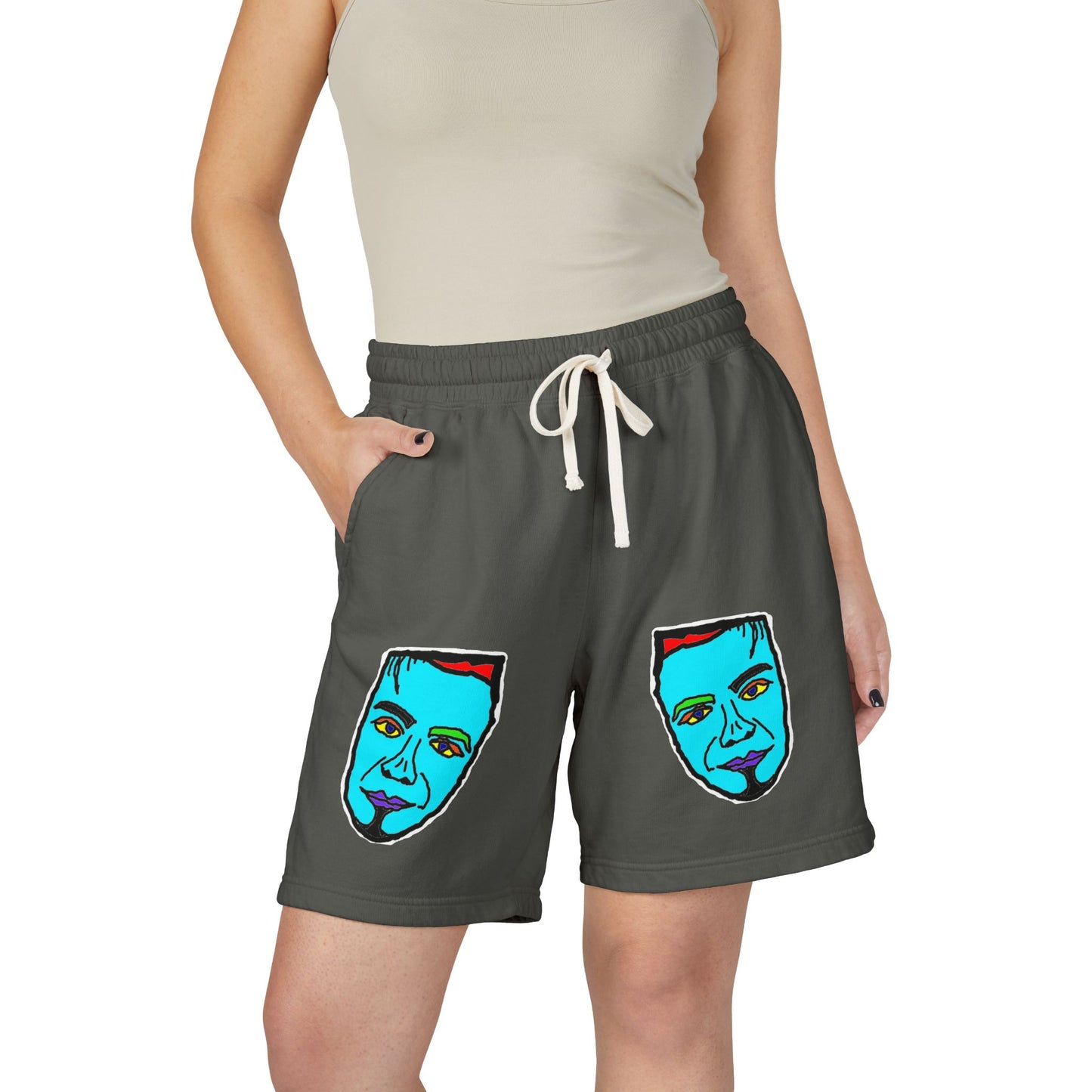 TROL Unisex Garment-Dyed Lightweight Fleece Sweat Shorts
