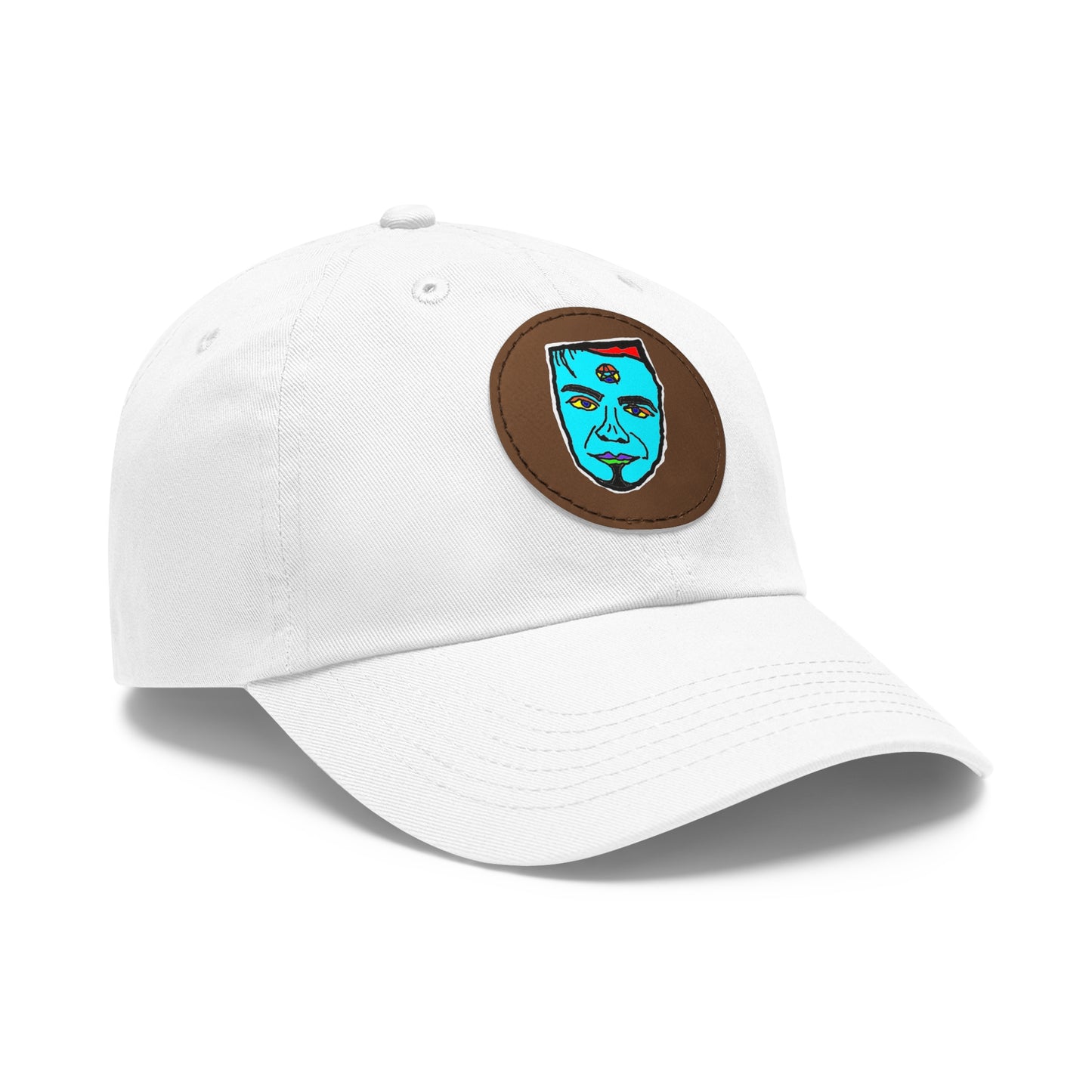 TROL Dad Hat with Leather Patch (Round)