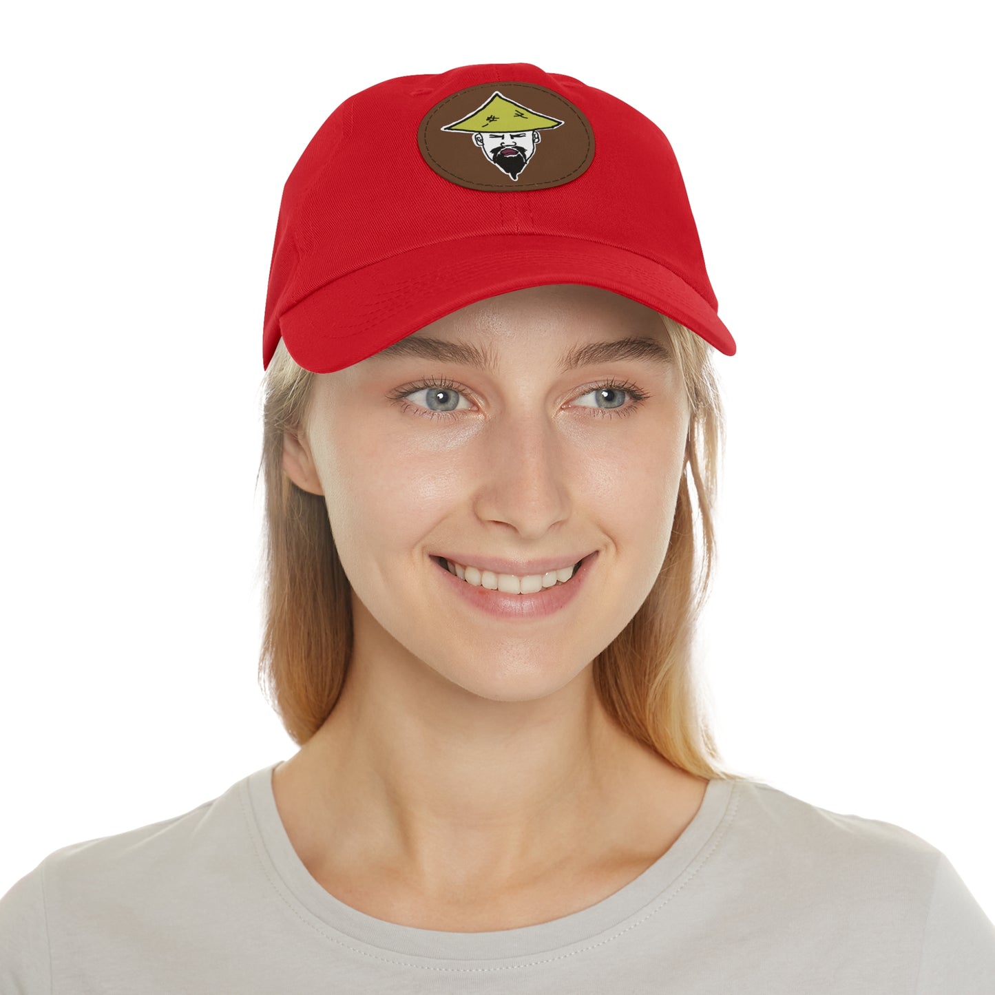 TROL Dad Hat with Leather Patch (Round)
