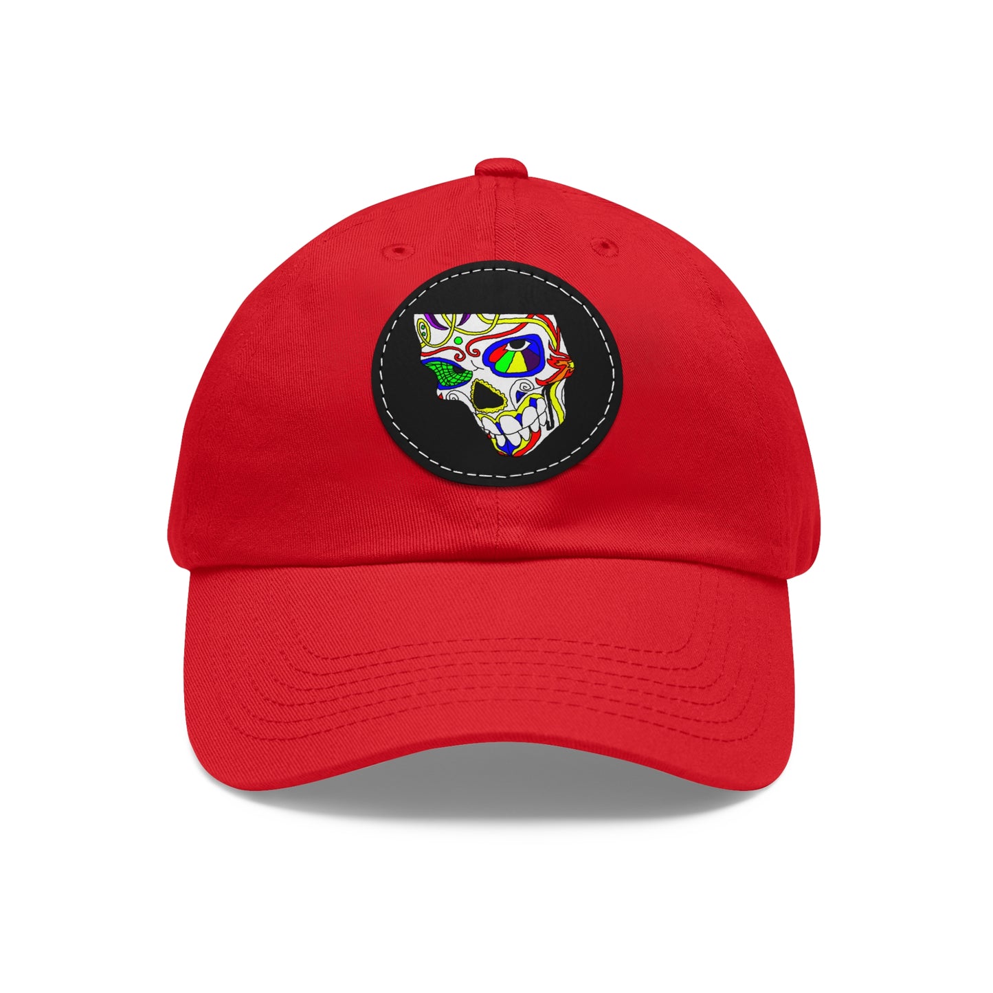 TROL Dad Hat with Leather Patch (Round)