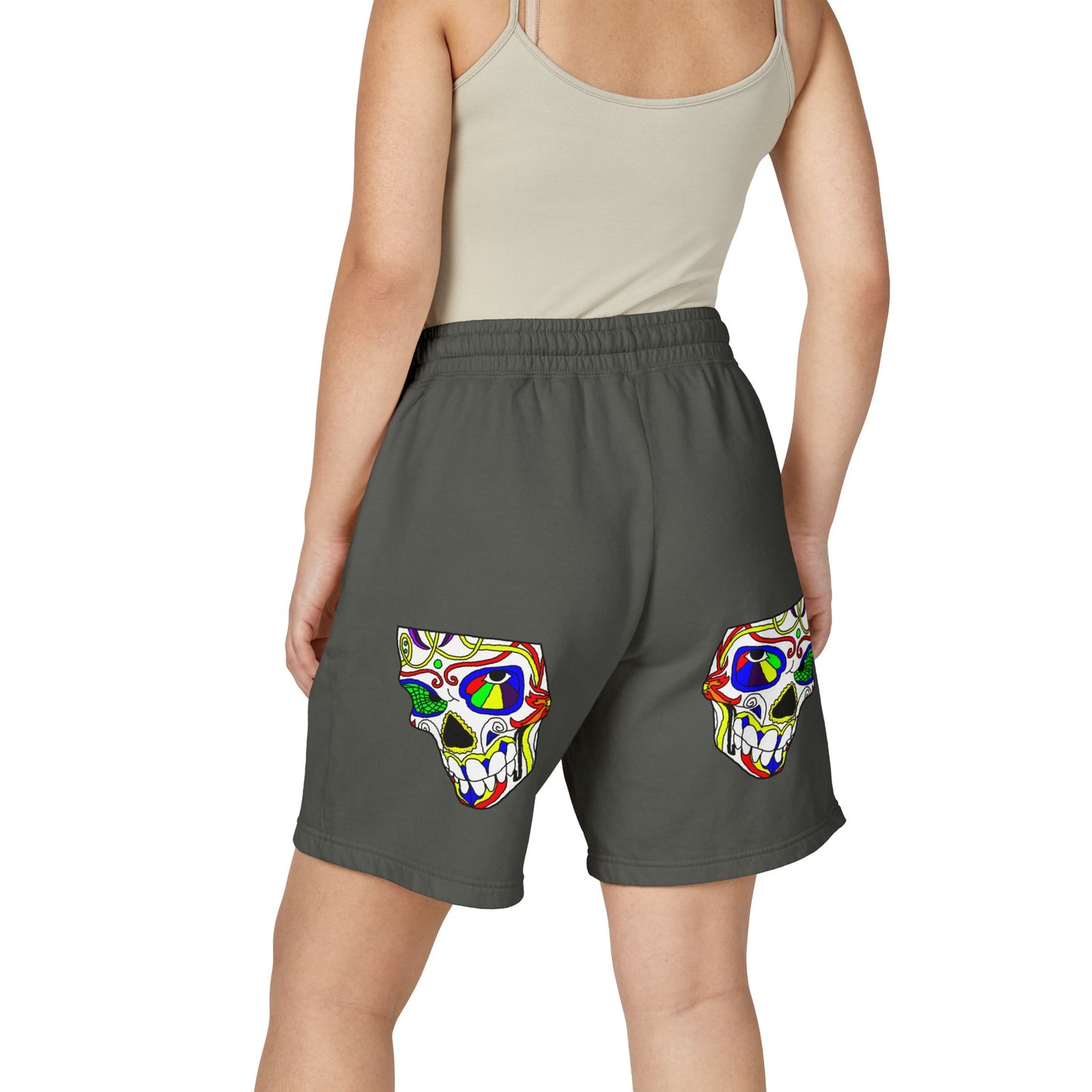 TROL Unisex Garment-Dyed Lightweight Fleece Sweat Shorts