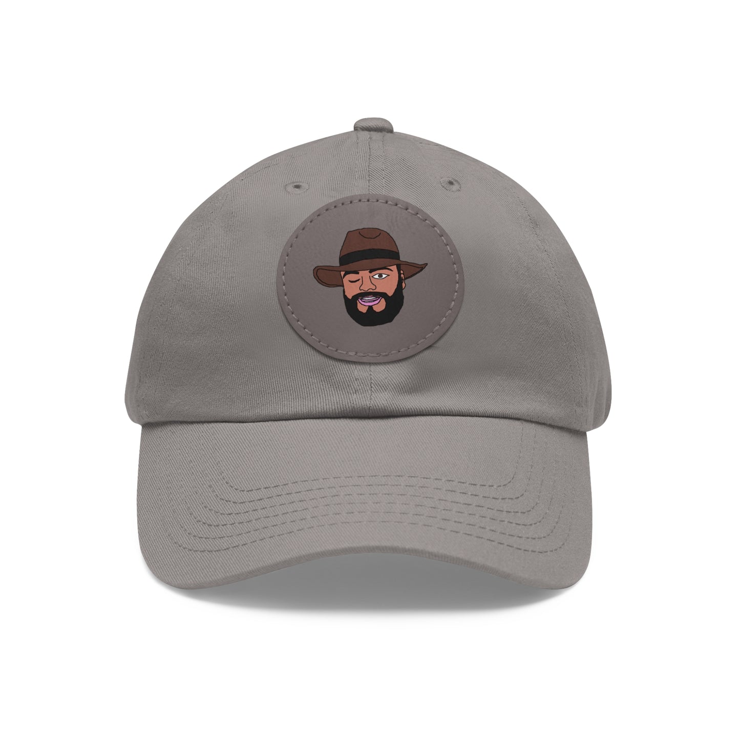 TROL Dad Hat with Leather Patch (Round)