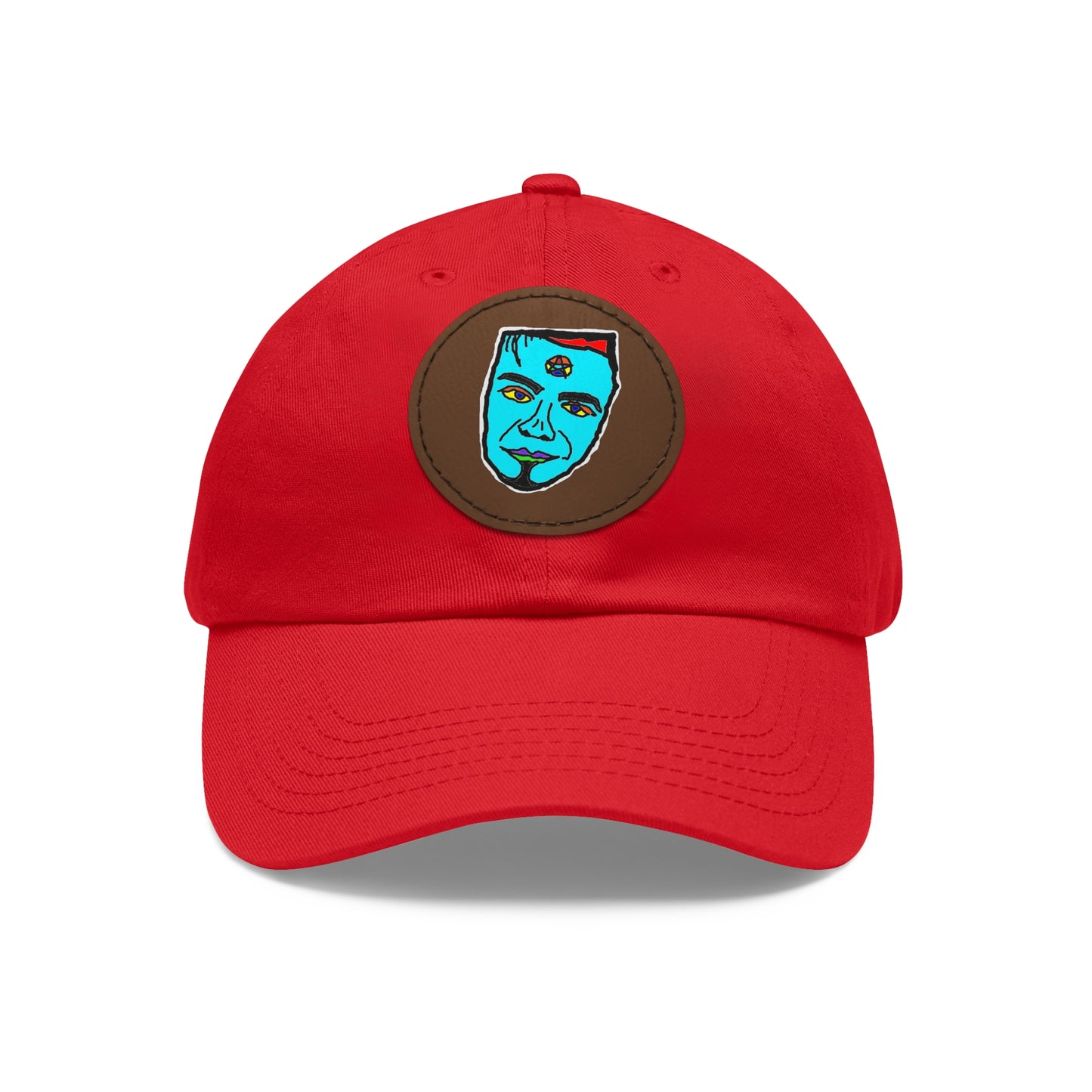 TROL Dad Hat with Leather Patch (Round)
