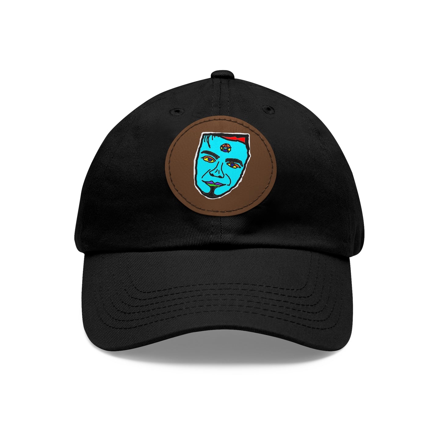 TROL Dad Hat with Leather Patch (Round)