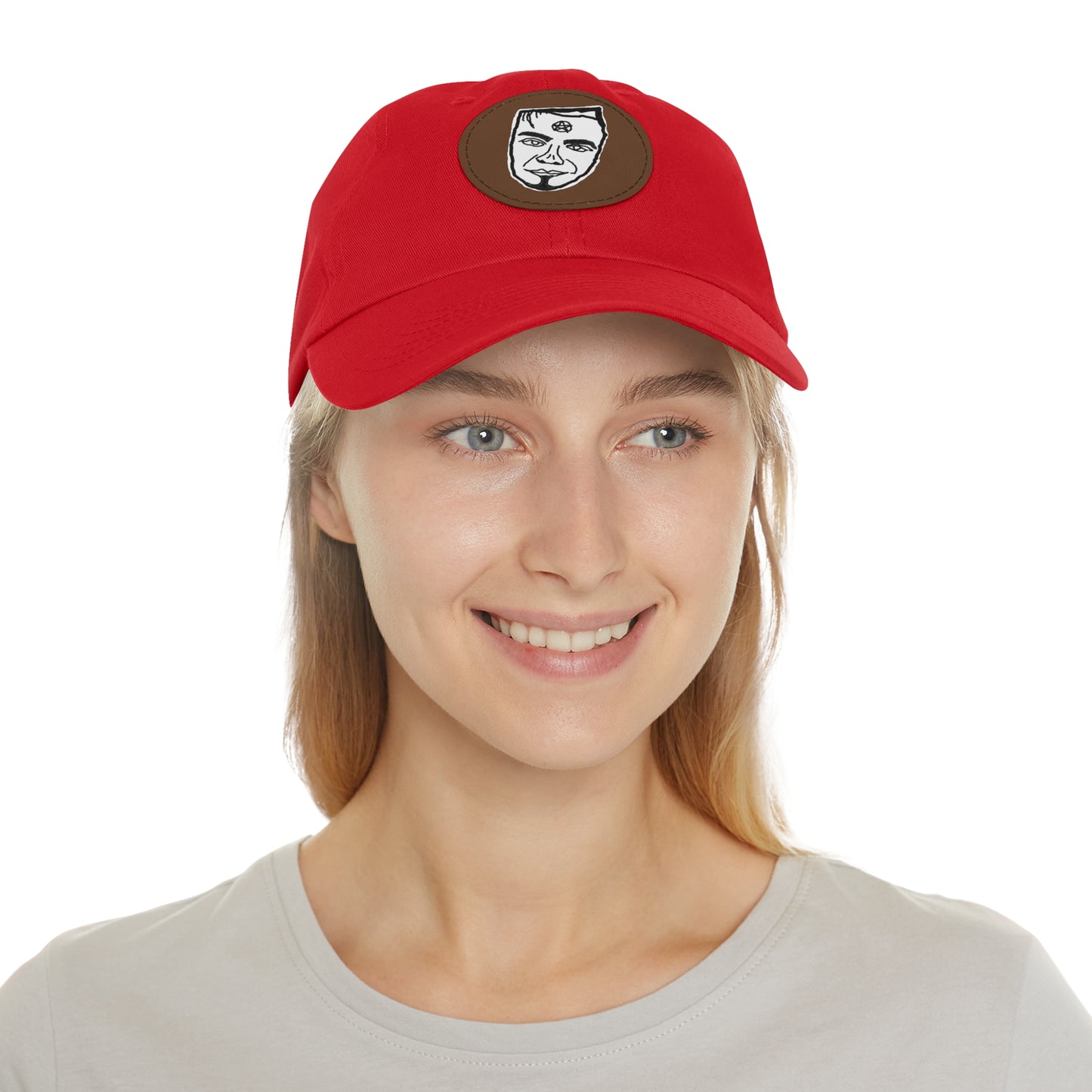 TROL Dad Hat with Leather Patch (Round)
