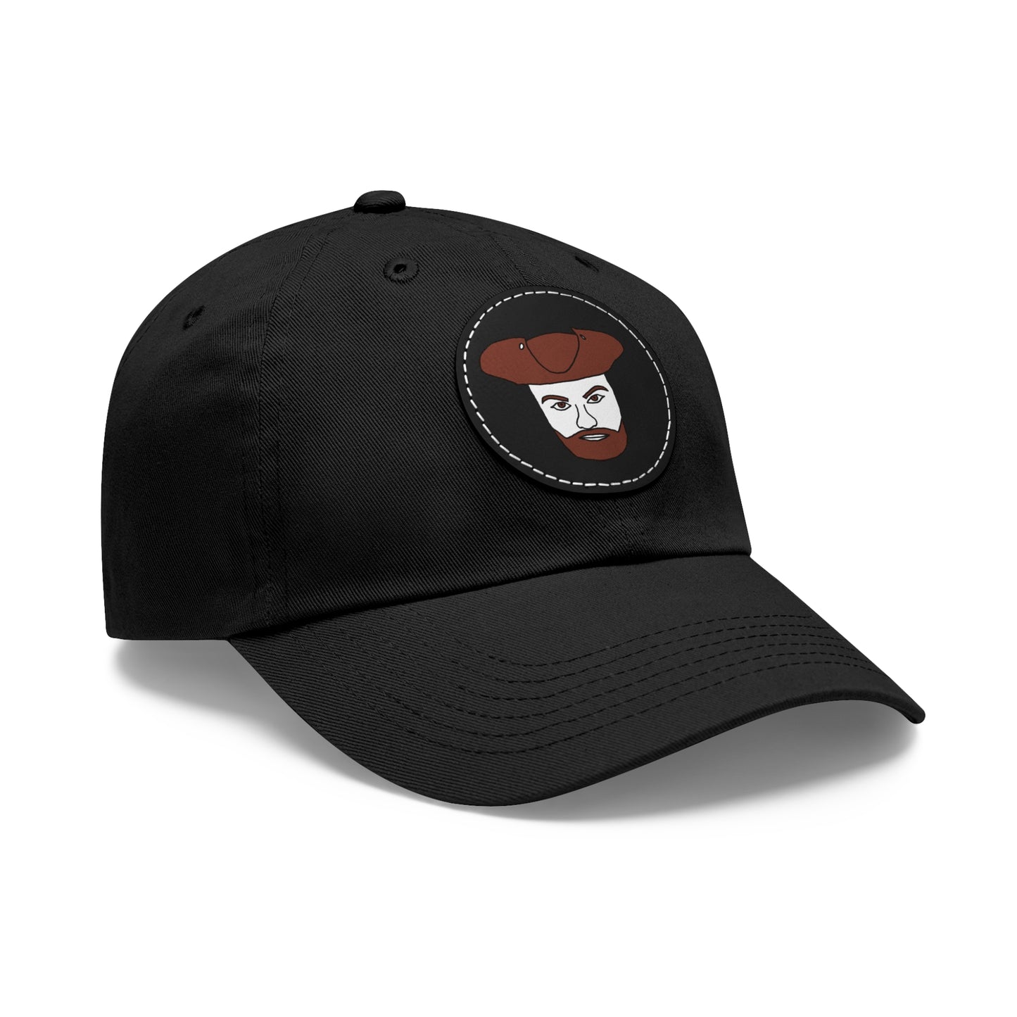 TROL Dad Hat with Leather Patch (Round)