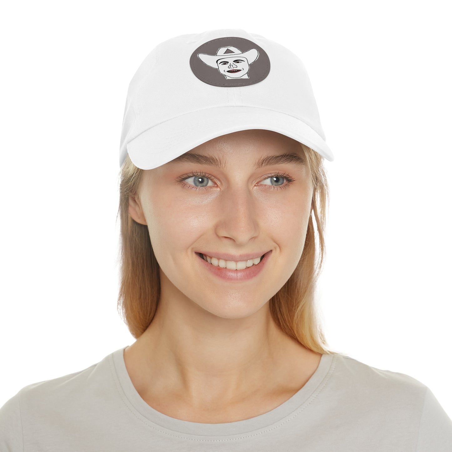 TROL Dad Hat with Leather Patch (Round)