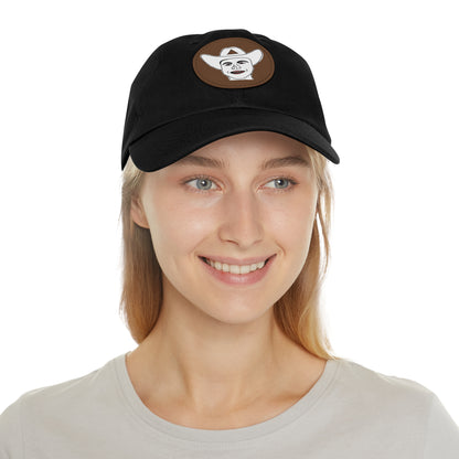TROL Dad Hat with Leather Patch (Round)