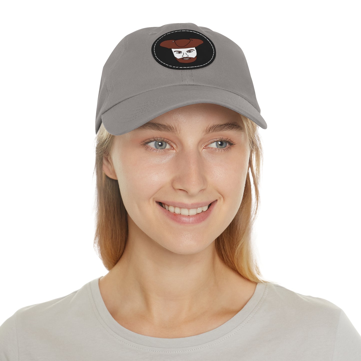 TROL Dad Hat with Leather Patch (Round)