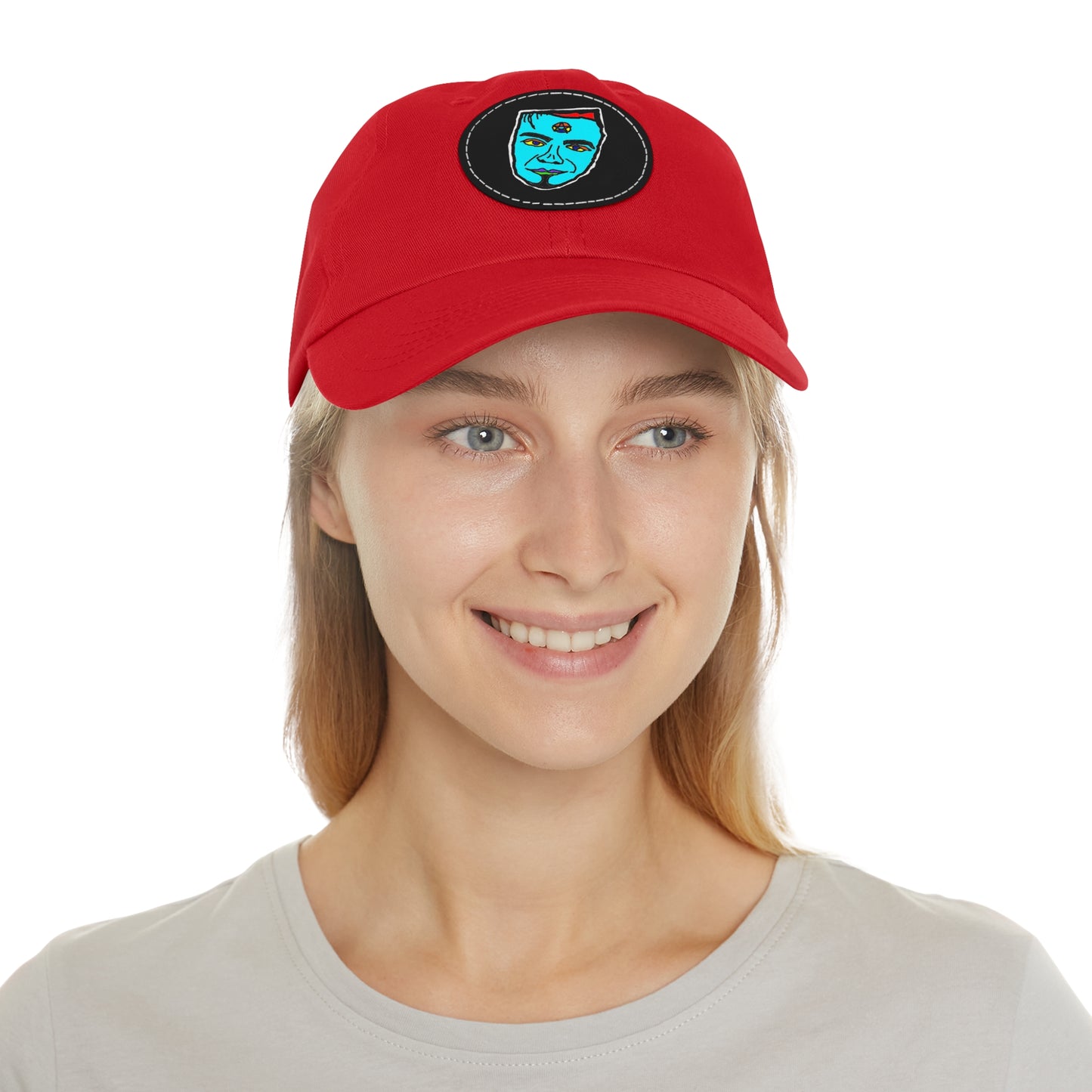 TROL Dad Hat with Leather Patch (Round)