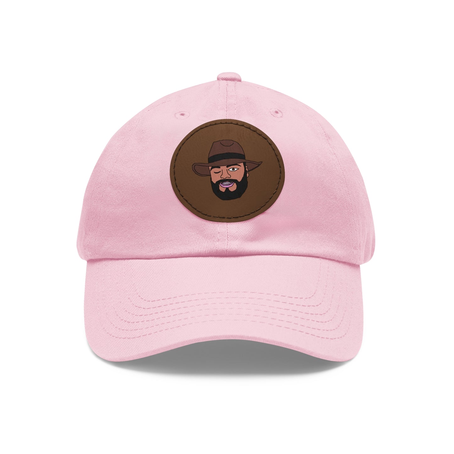 TROL Dad Hat with Leather Patch (Round)