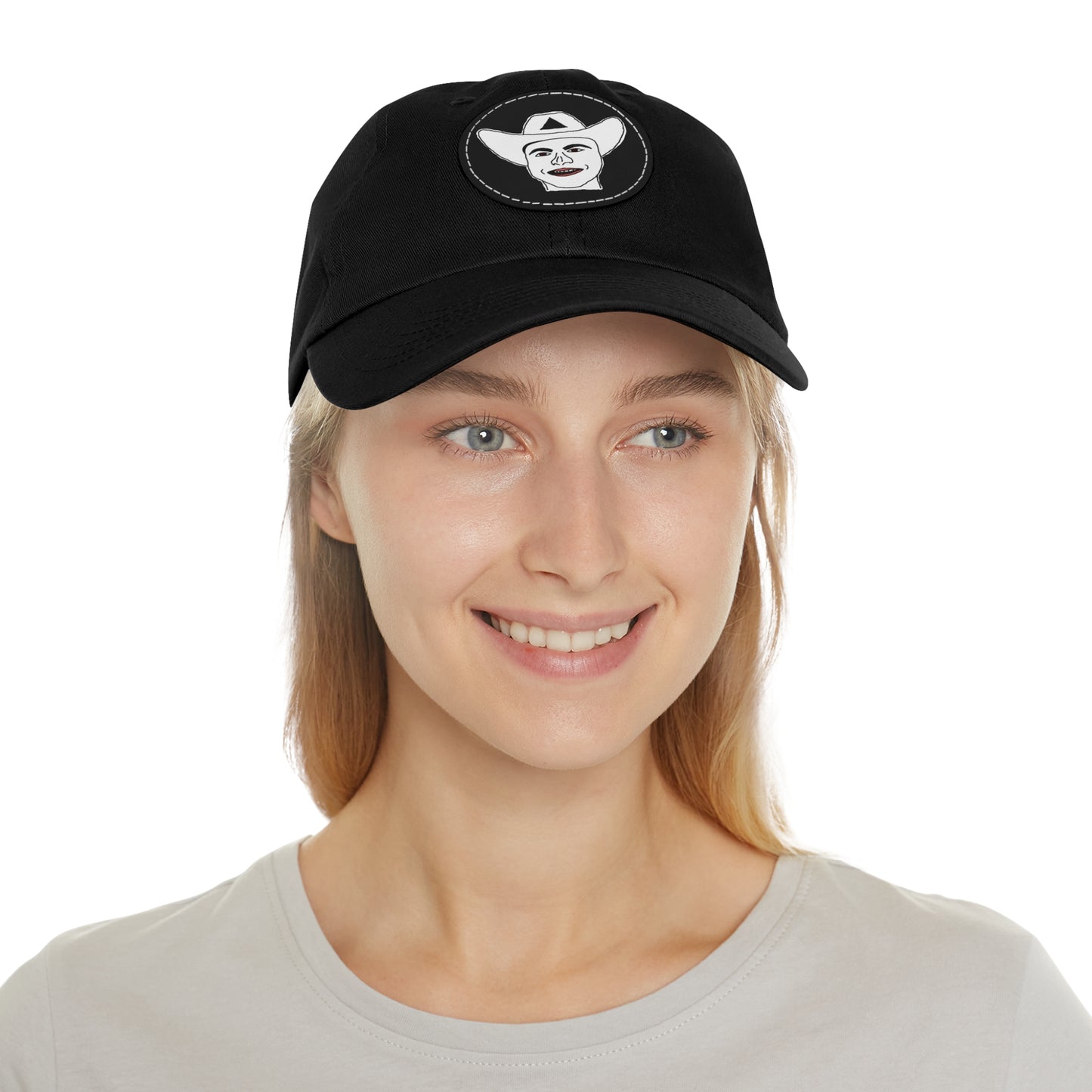 TROL Dad Hat with Leather Patch (Round)