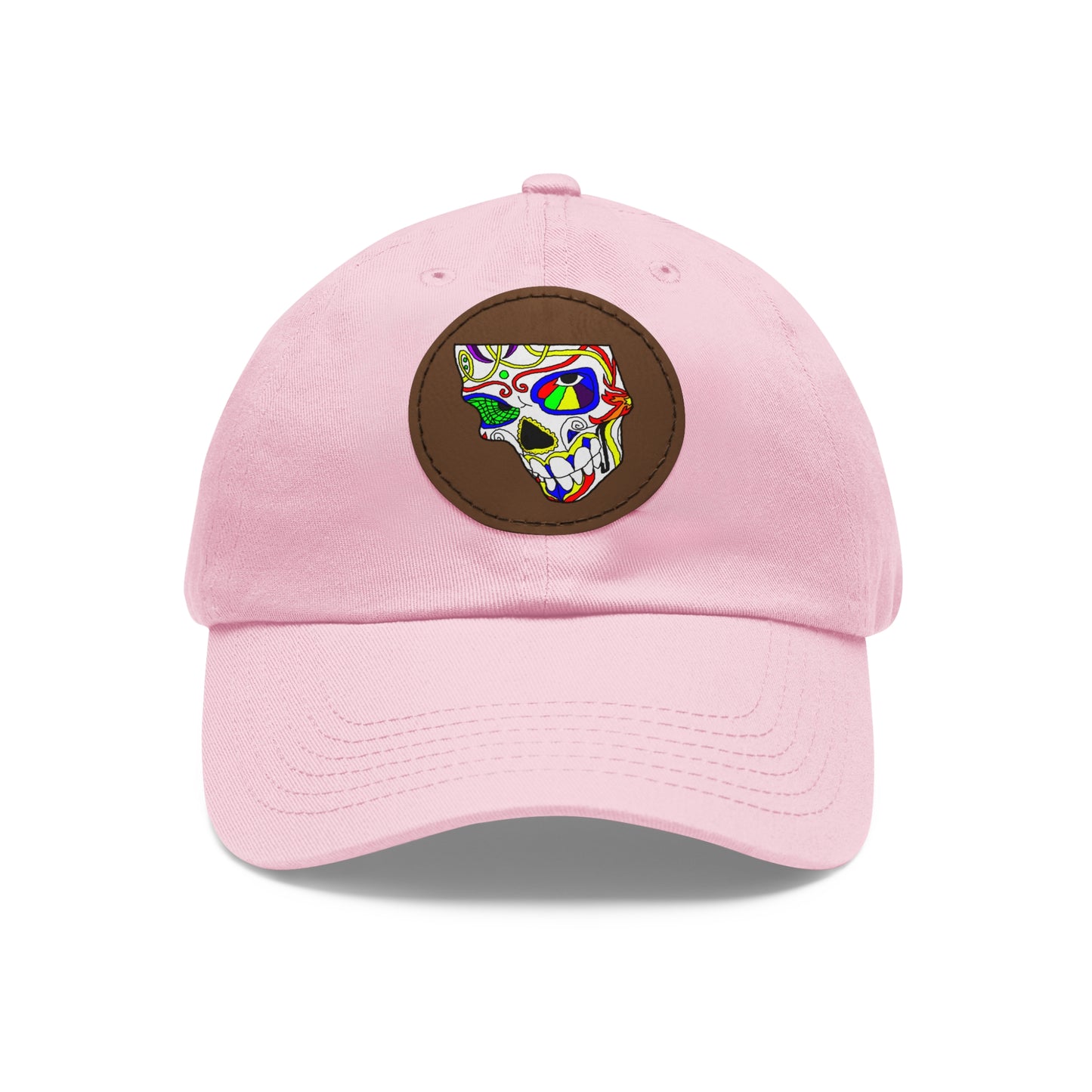 TROL Dad Hat with Leather Patch (Round)