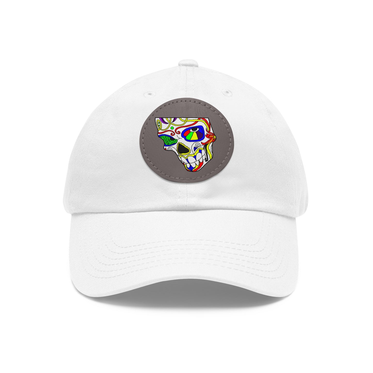 TROL Dad Hat with Leather Patch (Round)