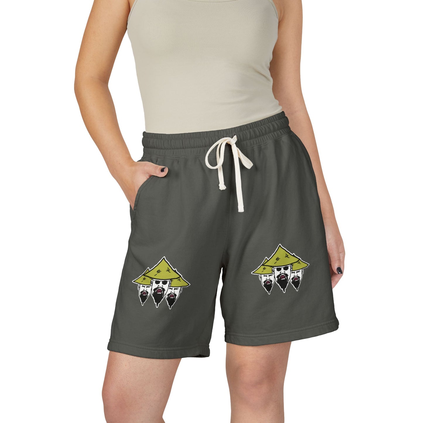 TROL Unisex Garment-Dyed Lightweight Fleece Sweat Shorts