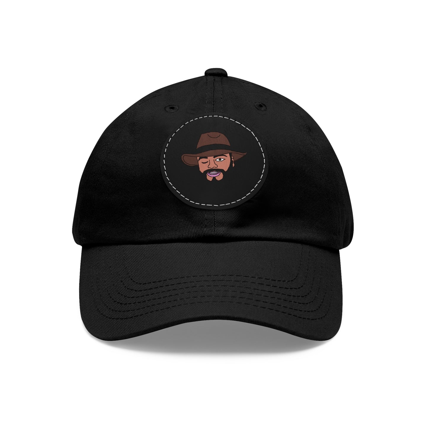 TROL Dad Hat with Leather Patch (Round)