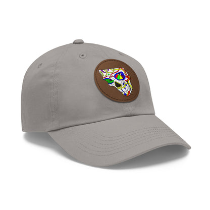 TROL Dad Hat with Leather Patch (Round)