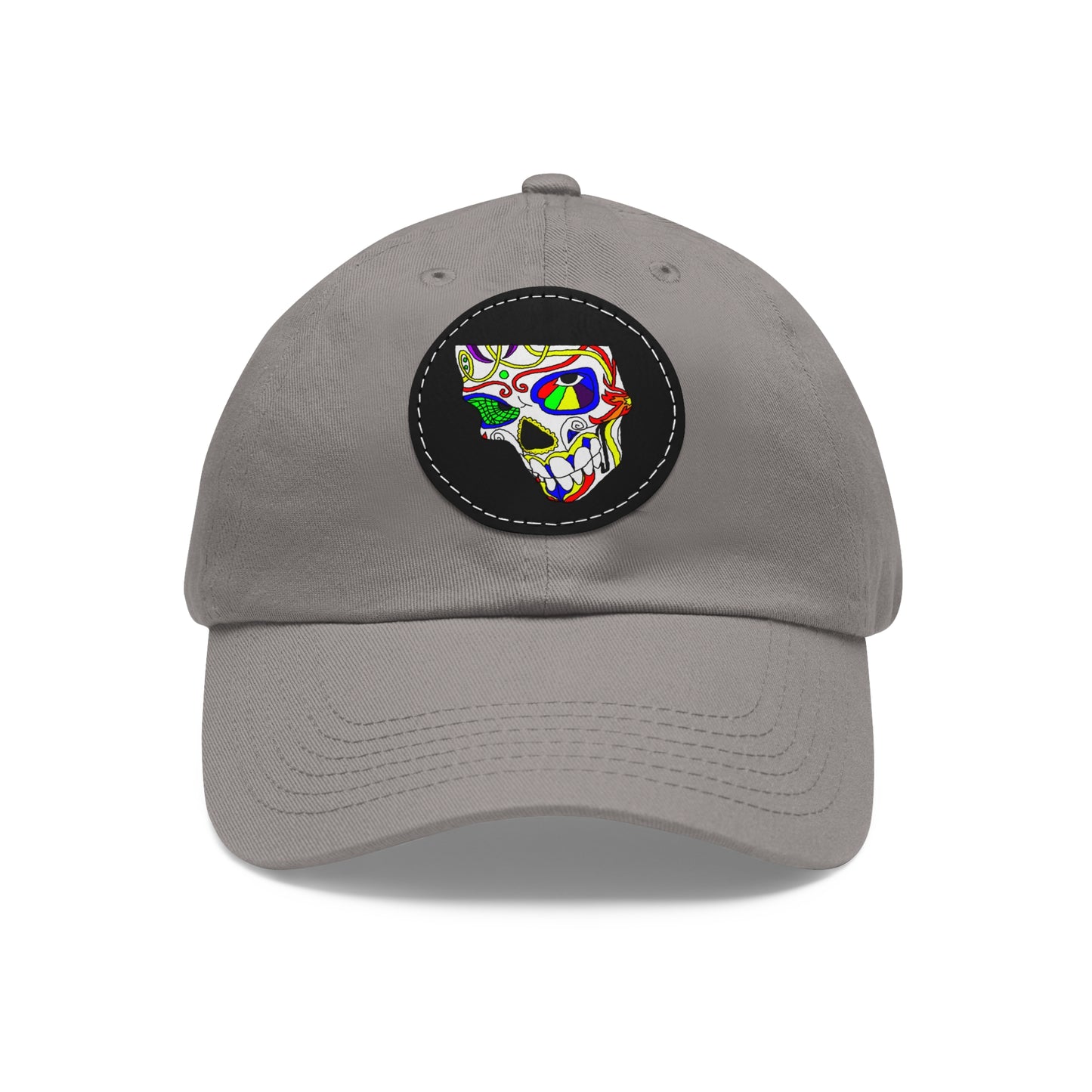 TROL Dad Hat with Leather Patch (Round)