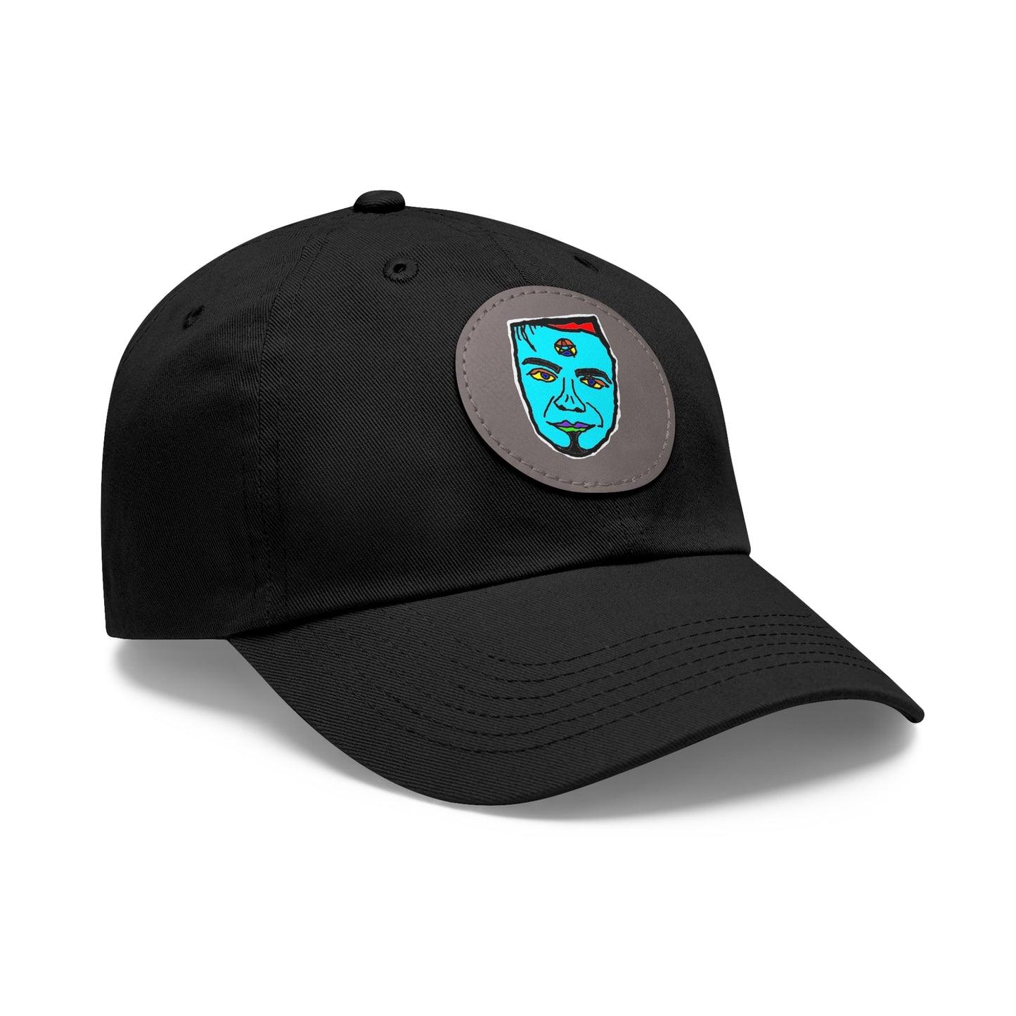 TROL Dad Hat with Leather Patch (Round)