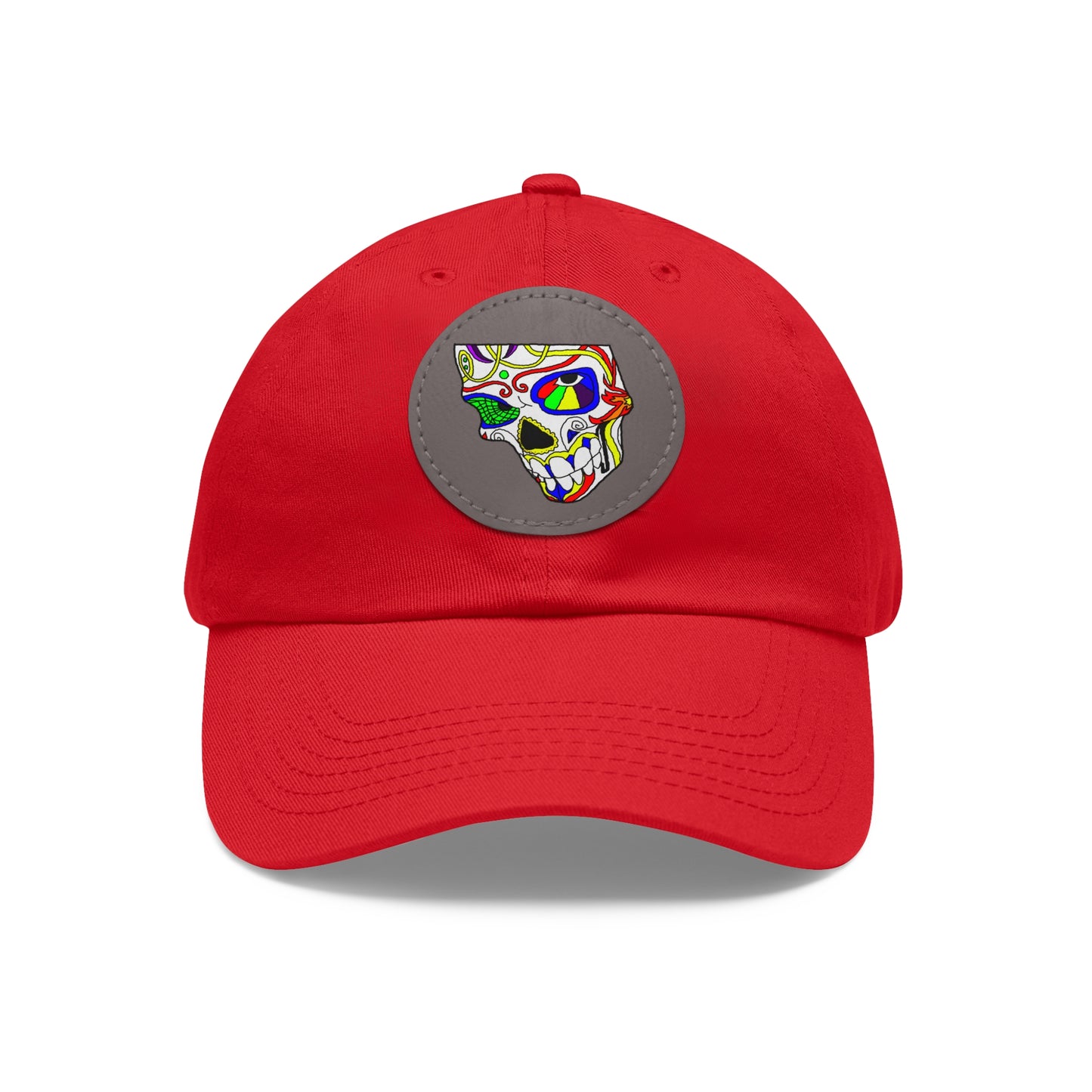TROL Dad Hat with Leather Patch (Round)