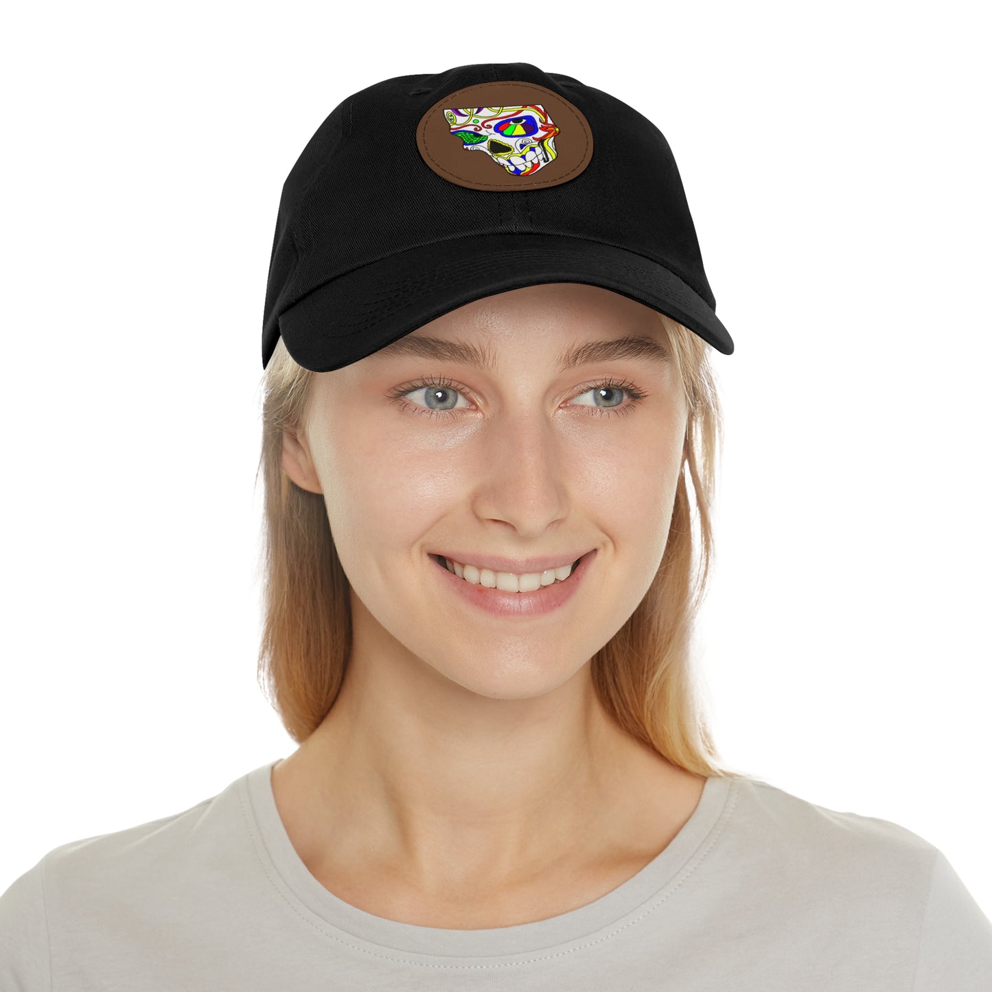 TROL Dad Hat with Leather Patch (Round)