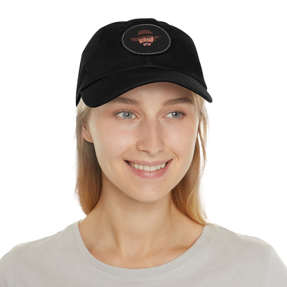 TROL Dad Hat with Leather Patch (Round)