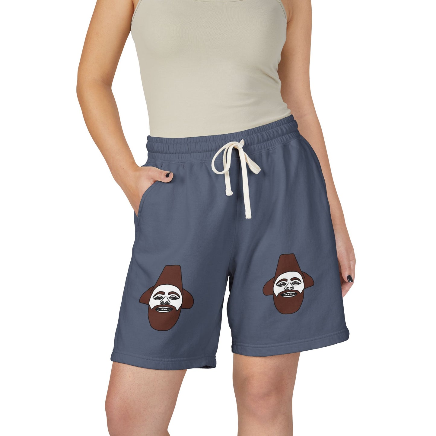 TROL Unisex Garment-Dyed Lightweight Fleece Sweat Shorts