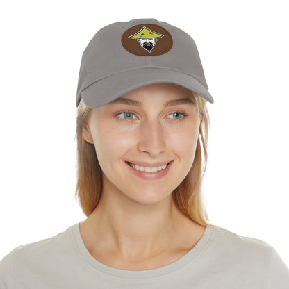 TROL Dad Hat with Leather Patch (Round)