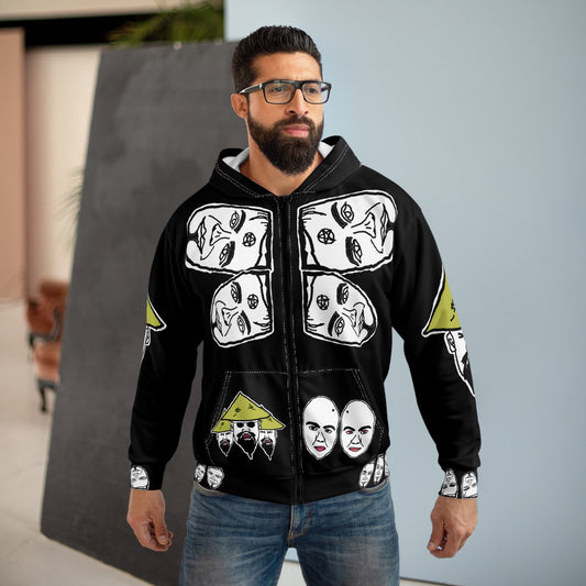 TROL Unisex Zip Hoodie (AOP)