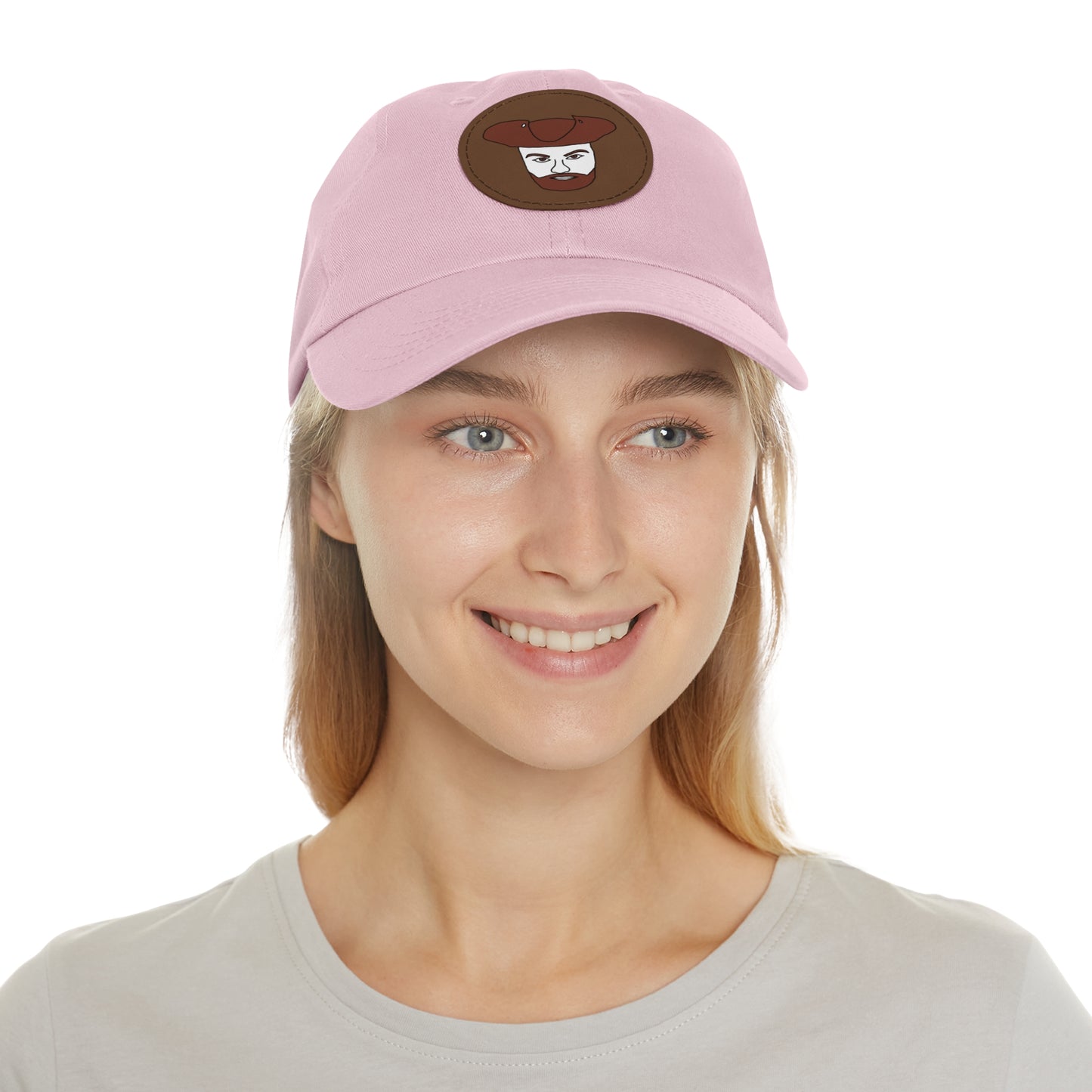 TROL Dad Hat with Leather Patch (Round)