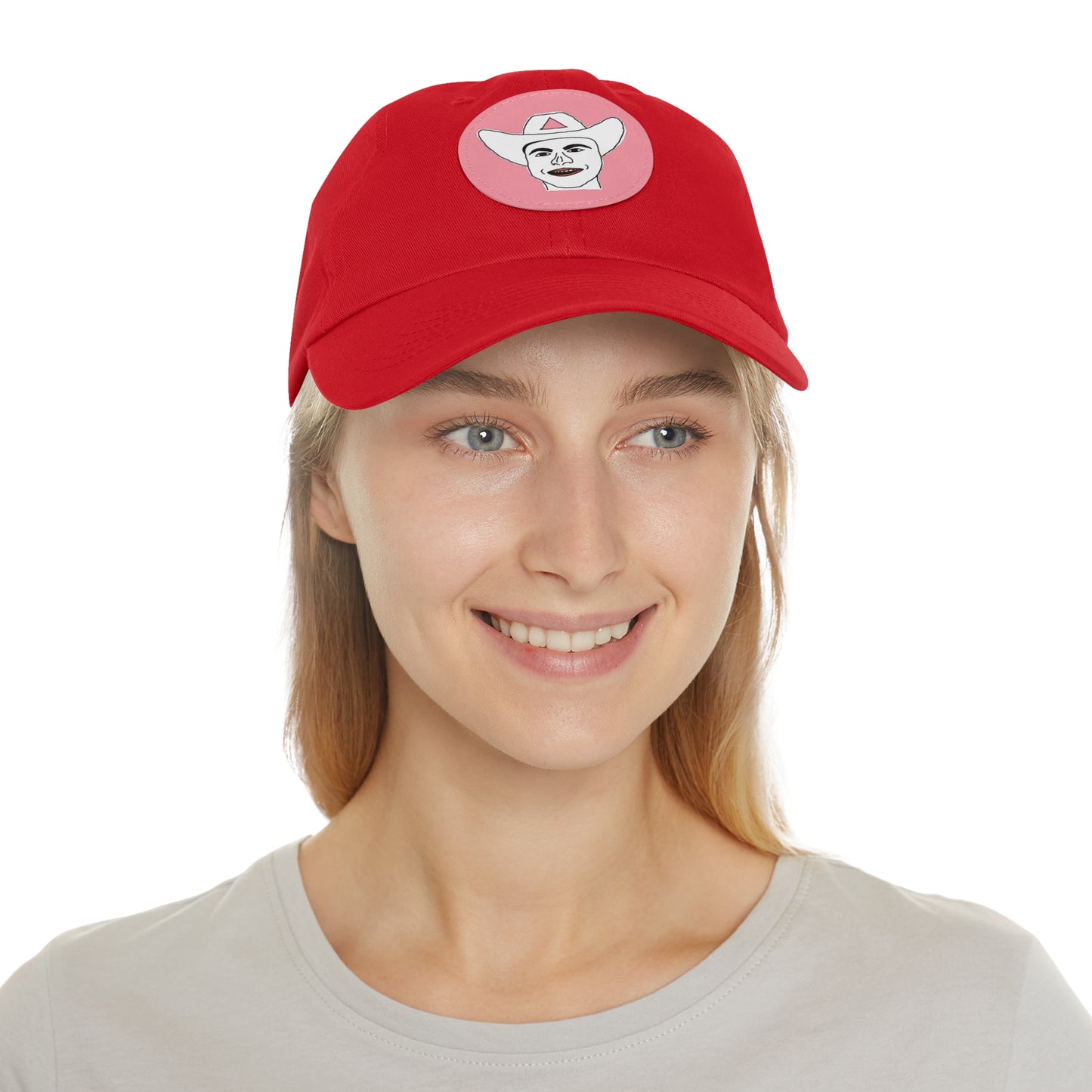 TROL Dad Hat with Leather Patch (Round)