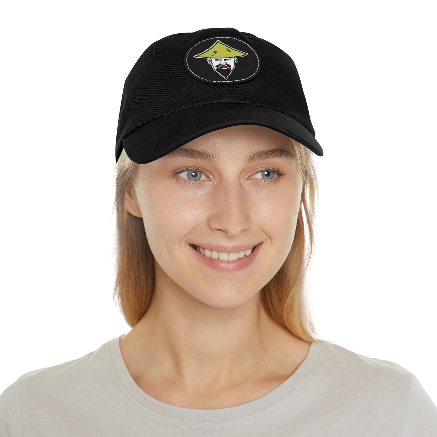 TROL Dad Hat with Leather Patch (Round)