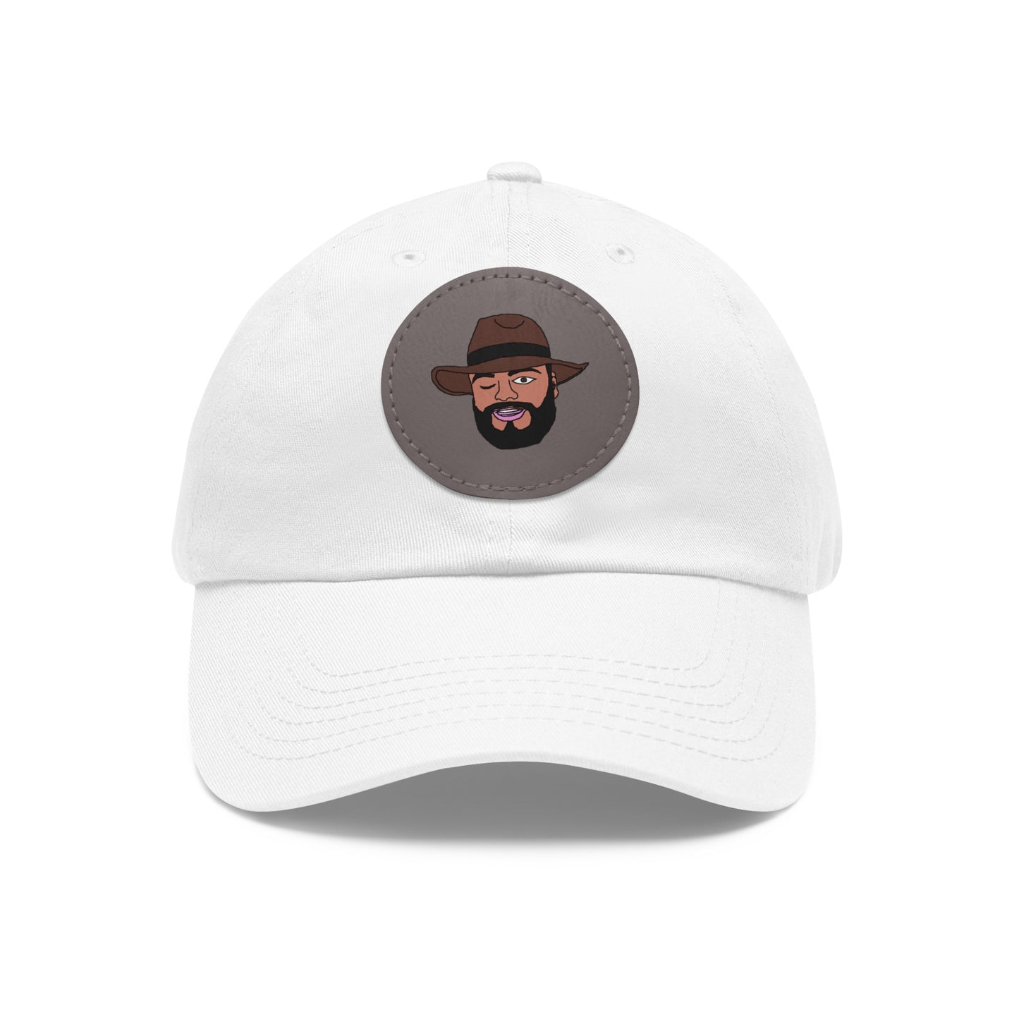 TROL Dad Hat with Leather Patch (Round)