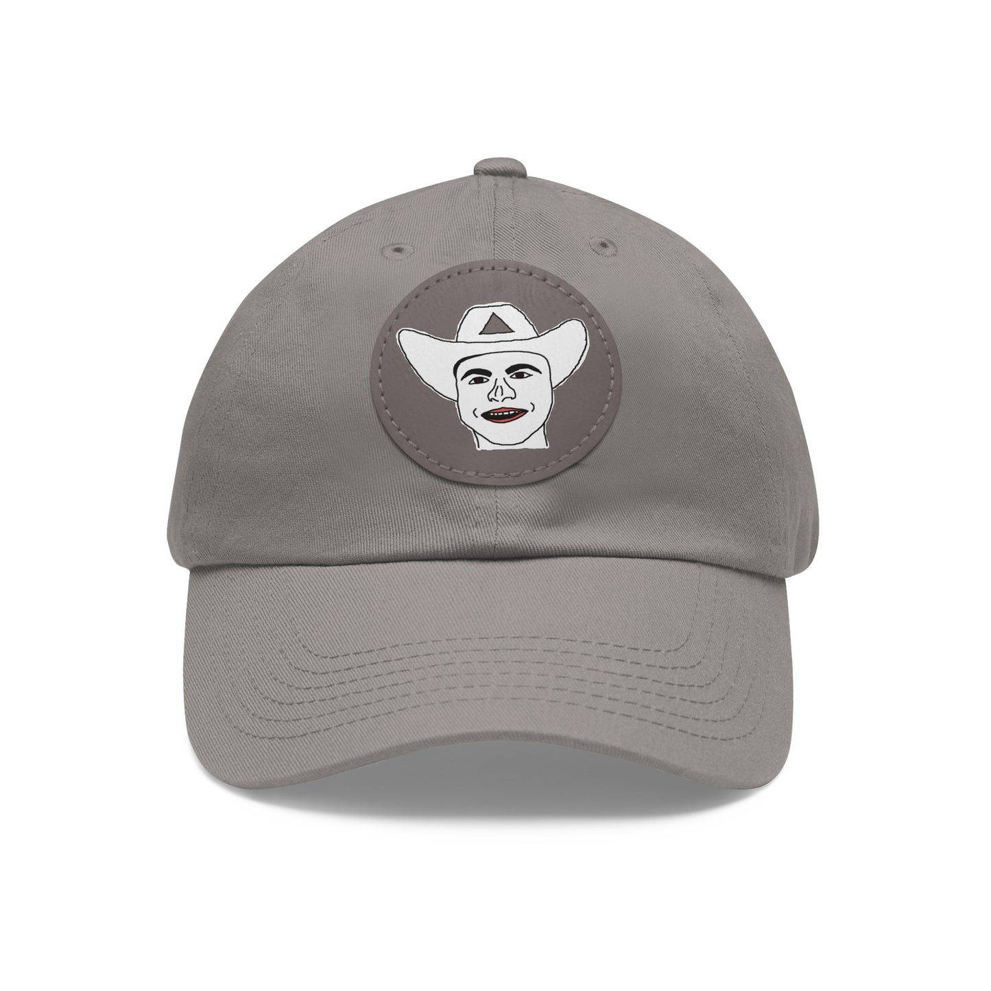 TROL Dad Hat with Leather Patch (Round)