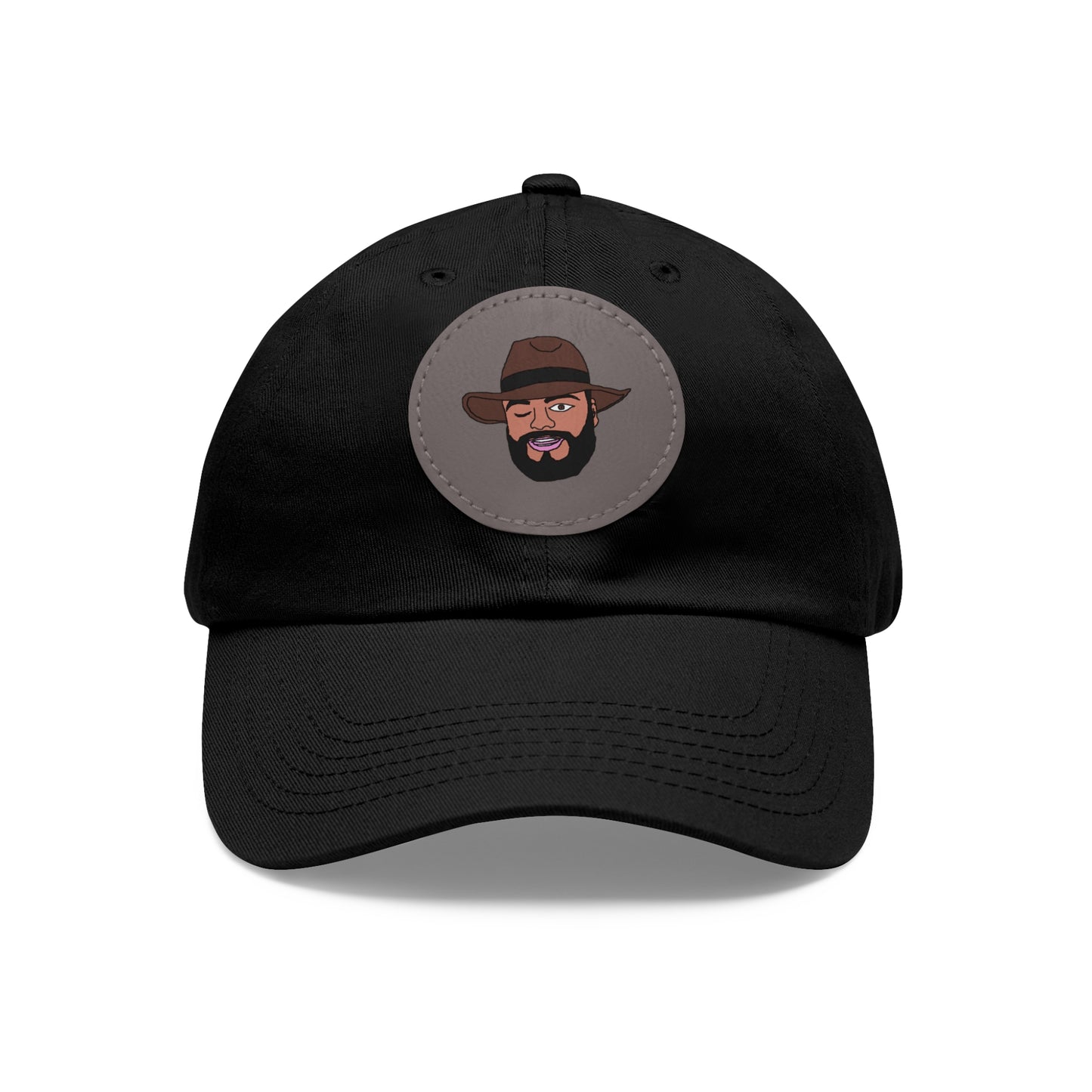 TROL Dad Hat with Leather Patch (Round)
